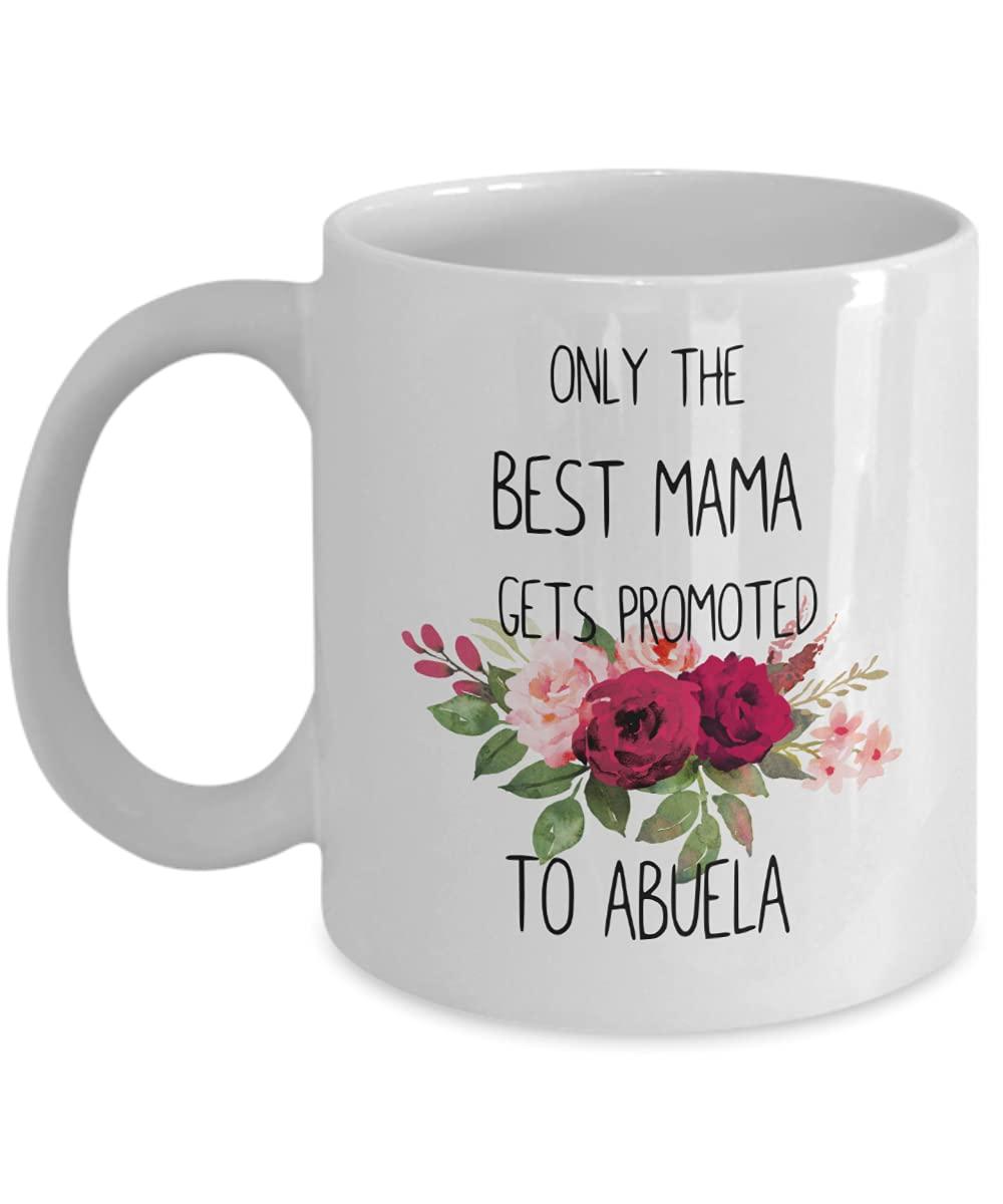 ToysCentral Basics Abuela Cup Coffee Mug Idea for Spanish Grandma New Baby Announcement Pregnancy