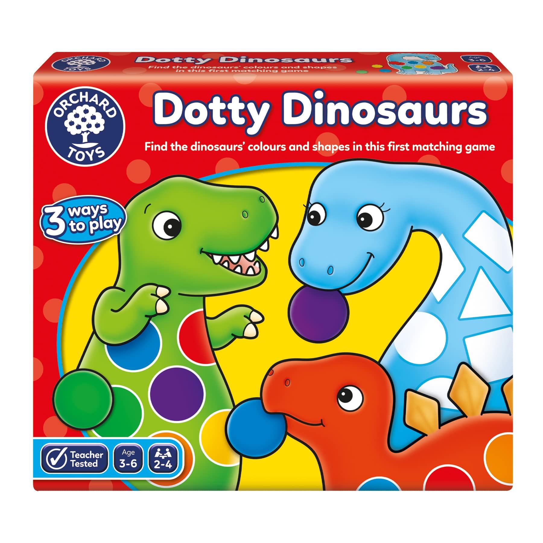 Orchard Toys Orchard Toys Dotty Dinosaurs Children's Game, Multi, One Size