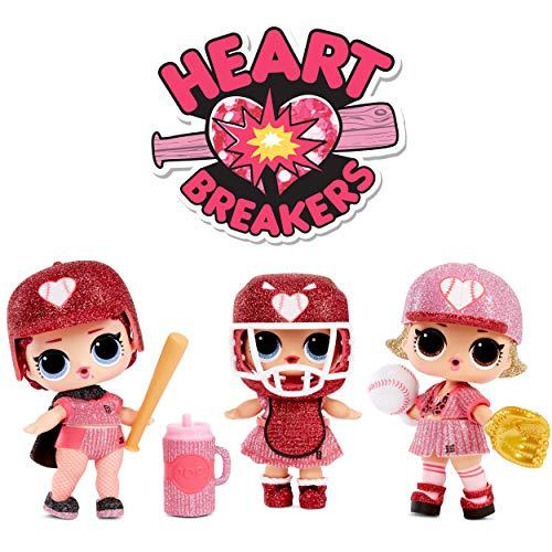 L.O.L. Surprise! L.O.L. Surprise! All-Star B.B.s Sports Series 1 Baseball Sparkly Dolls with 8 Surprises