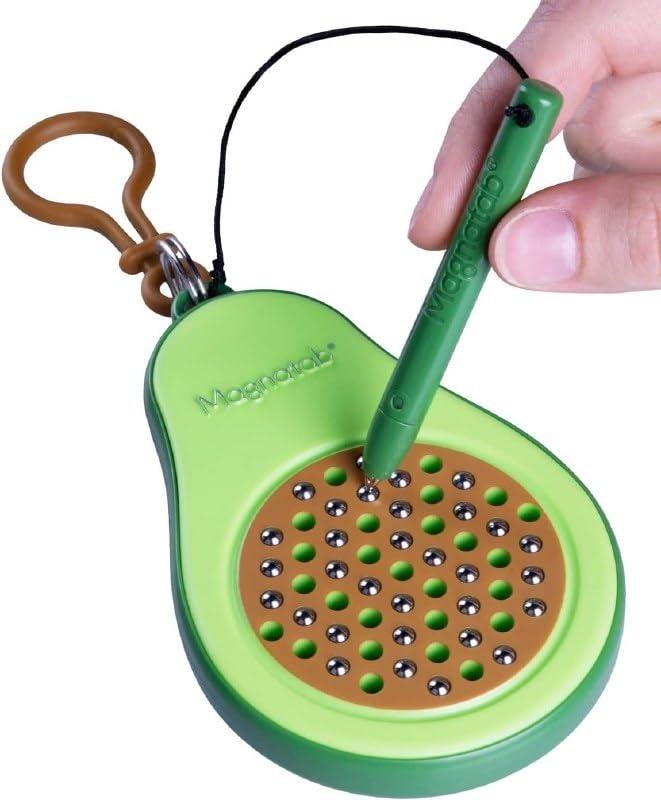 PlayMonster PlayMonster Magnatab Minis Avocado Sensory Fidget Toy Drawing Tool Satisfying Sounds Travel-Friendly Ages 3+