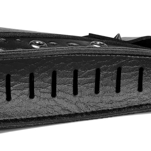 Cielasis PU Leather Plague Doctor Mask, Halloween Costume Bird Death Mask,Retro Leather Steampunk Halloween Costume Long Nose Bird Beak Cosplay Props for Mardi Gras, Masquerade Party, Christmas,Punk party