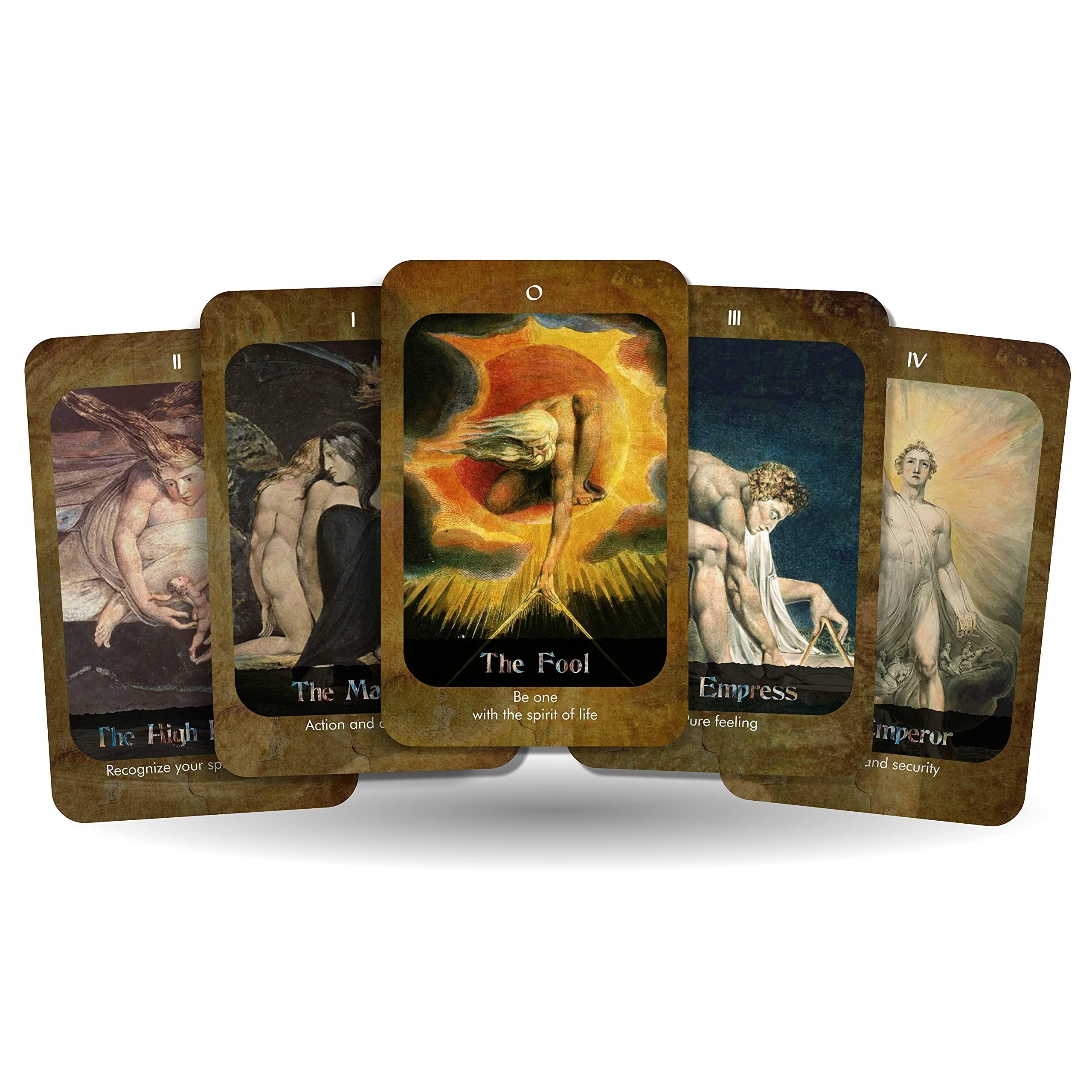 Ibiza Tarot Ibiza Tarot William Blake Tarot - Major Arcana | Fortune Telling Tarot Cards Deck for Beginners | Authentic Tarot Experience - Set of 22 Cards