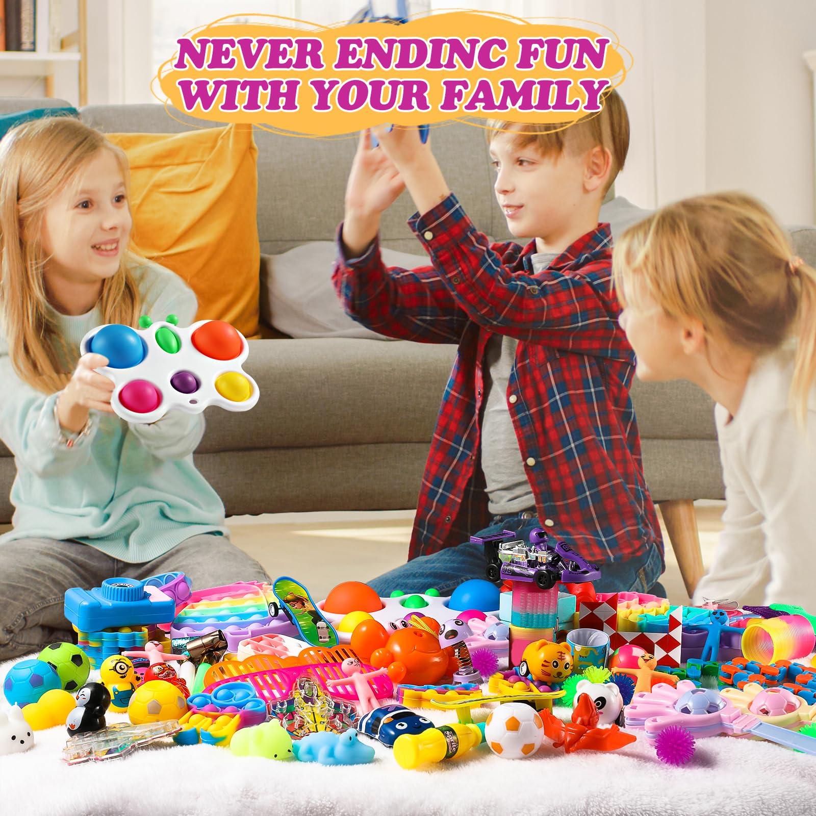 JOFSOP 1120 Party Favors for Kids, Fidget Toys Pack, Autism Sensory Toy Classroom Prizes,Treasure Box Toys for Classroom, Goodie Bag Stuffers, Pinata Filler Stuffers Toys Gifts for Boys Girls