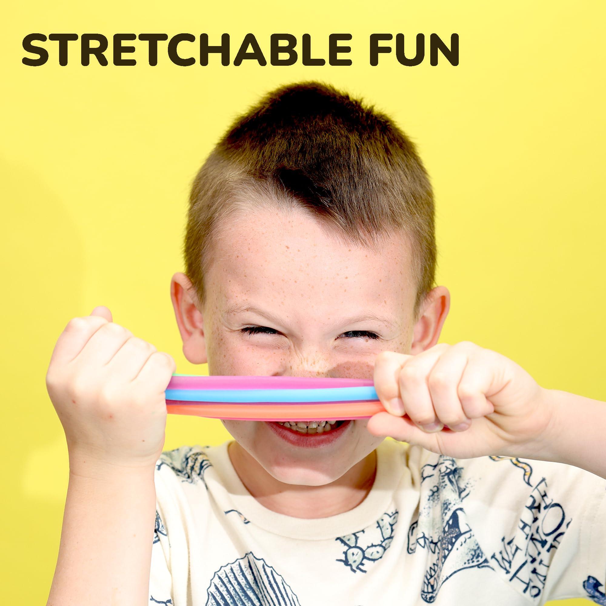 Entervending Monkey Noodle Toys - Stretchy String - 10 Pcs Kids Party Favors Bulk Stretchy Toys - Fidget Noodles Tactile Sensory Toys - Stretchy Strings for Kids