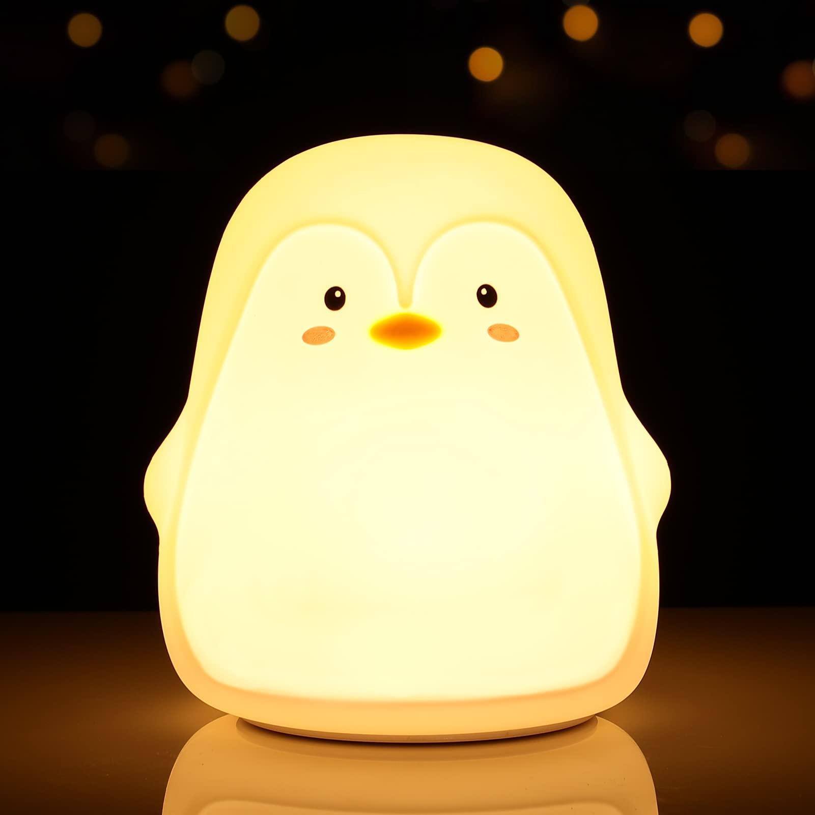 Tremdwoto Tremdwoto Night Light for Kids, Penguin Silicone Nightlight Lamp, 7 Color Changing Nursery Night Light for Kids Bedroom, Super Gift for Boys Girls Toddler Children