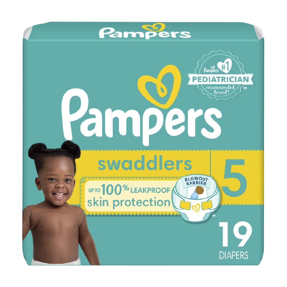 Pampers Pampers Baby Diapers - Swaddlers - Size 5, 19 Count, Ultra Absorbent Disposable Infant Diaper
