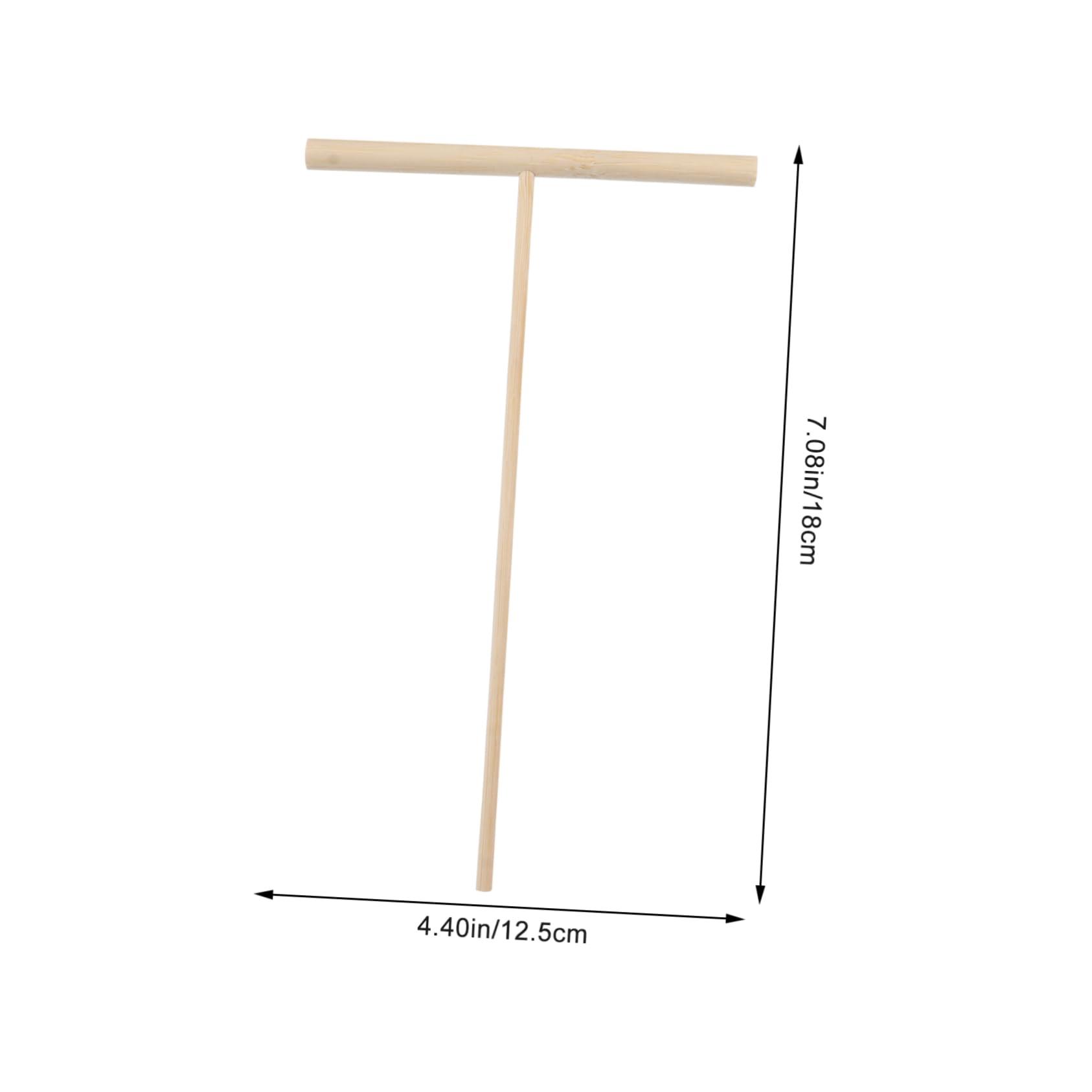 Vaguelly 18 Pcs T-type Bamboo Rake Creative Crafts Decorative Bamboo Crafts Mini Rake Toys Creative Rake Crafts Decorative Rake Crafts Sand Table Accessories Mini Bamboo Rakes