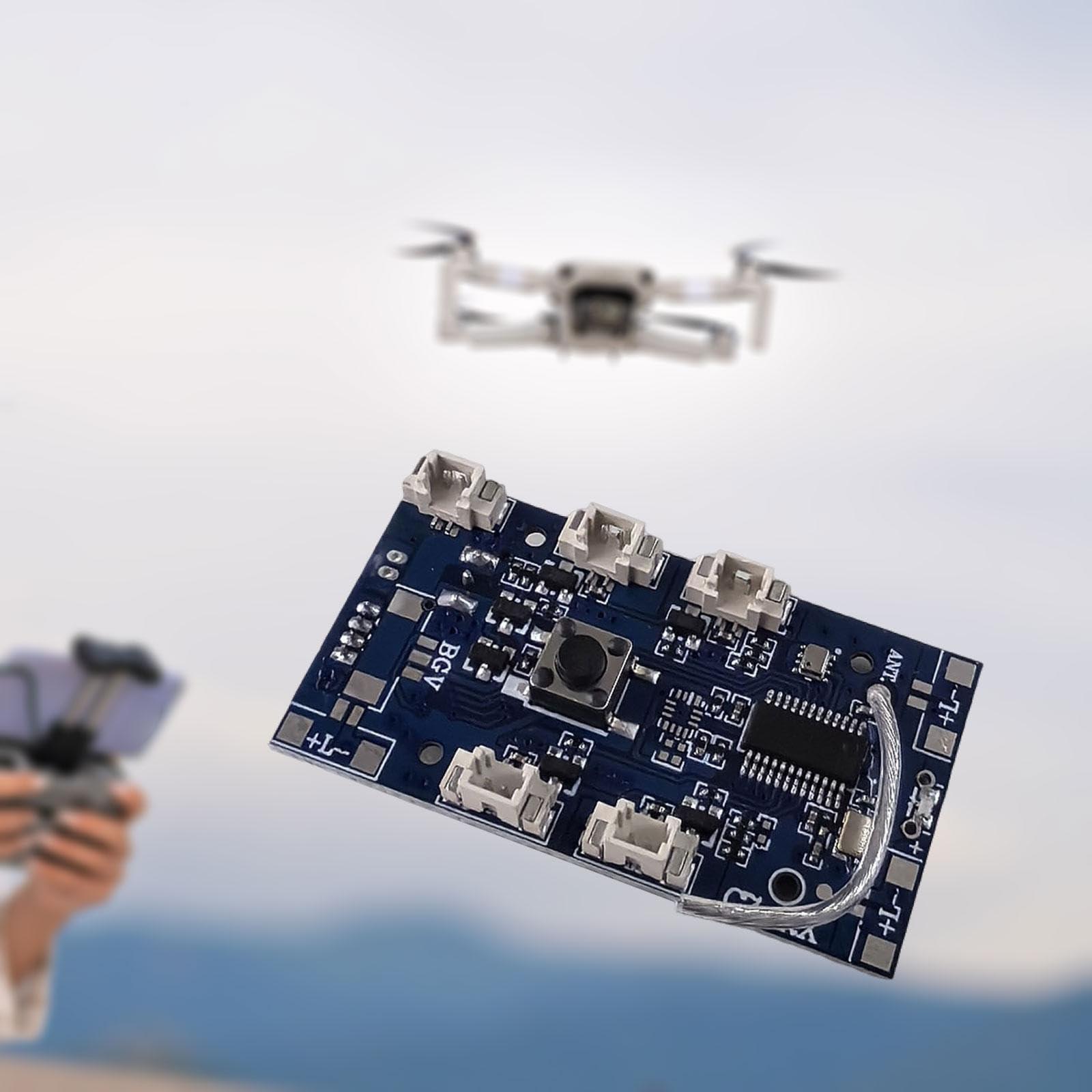 UGPLM UGPLM Receiver Board Professional Portable Main Board for E88Pro E88 RC Plane DIY Parts Accessories, Replacement New Version Receiver Board Main Board RC Parts