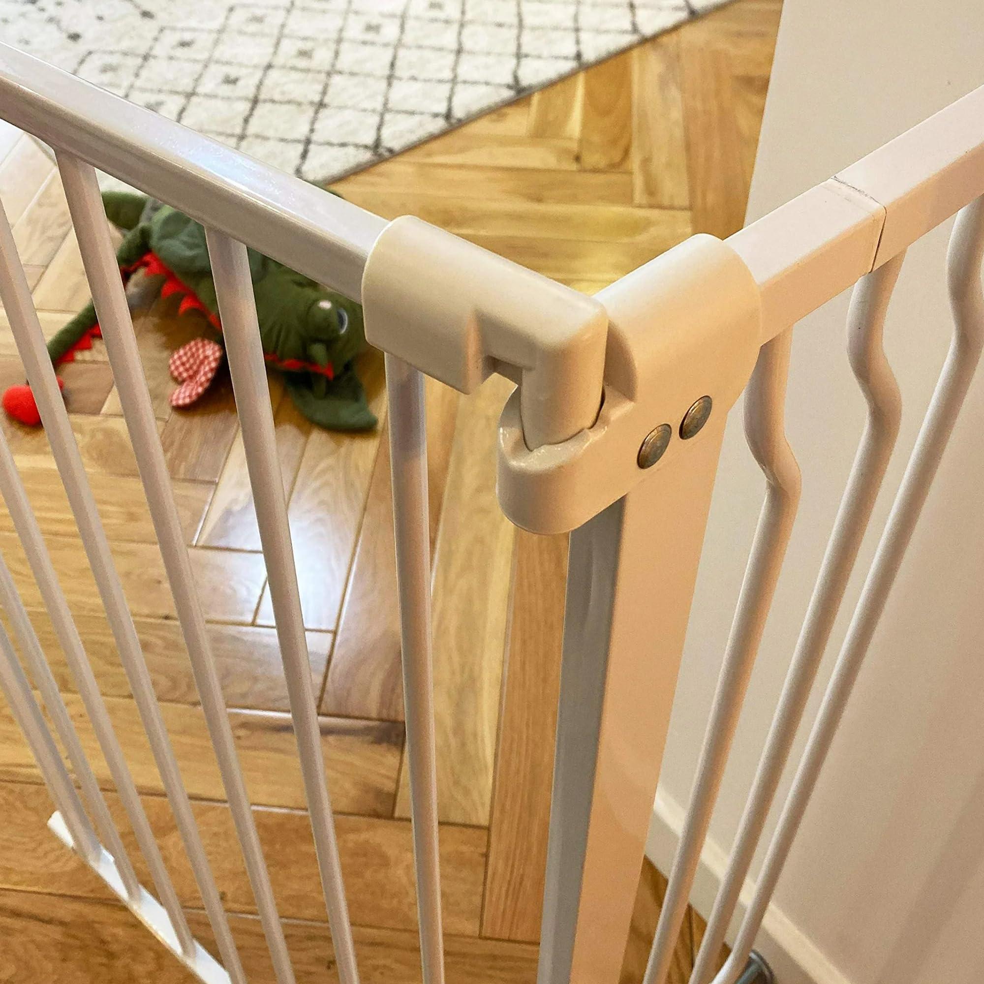 BalanceFrom BalanceFrom Easy Walk-Thru Safety Gate for Doorways and Stairways with Auto-Close/Hold-Open Features, 36-Inch Tall, Fits 29.1 - 43.3 Inch Openings, White