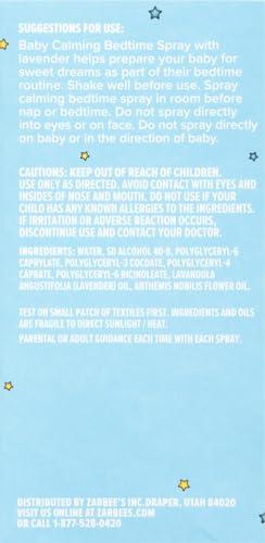 Zarbee\'s Zarbee's Baby Sleep Spray; Calming Bedtime Spray with Natural Lavender and Chamomile to Help Infant Nighttime Routine; 2oz Bottle (Pack of 2)