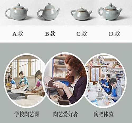 WellieSTR WellieSTR 1 Set Mini 3D Plaster Molds Ceramic Teapot Mold DIY Craft Art Mold (Stlye A: 8x5.5cm, not inlclude The mud)