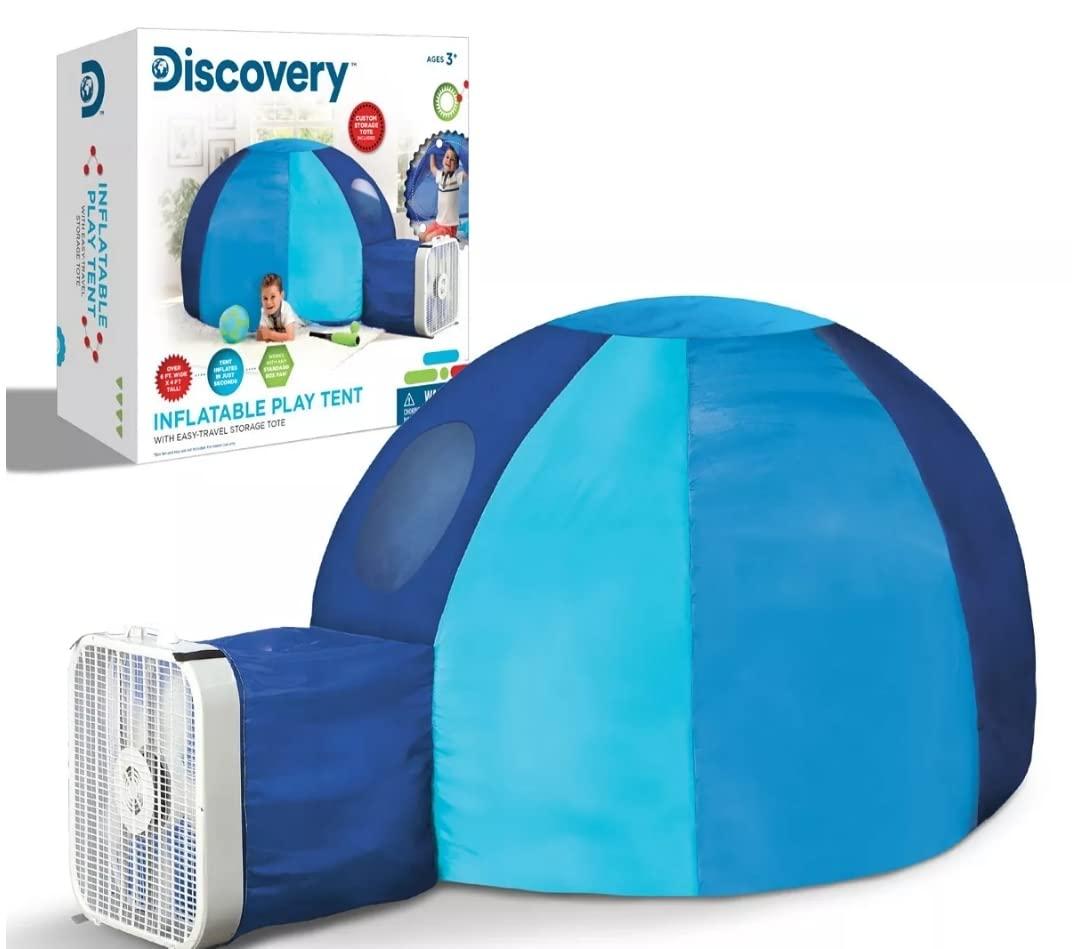 Discovery Discovery Inflatable Play Tent, Modern Castle Theme, 77" x 50"