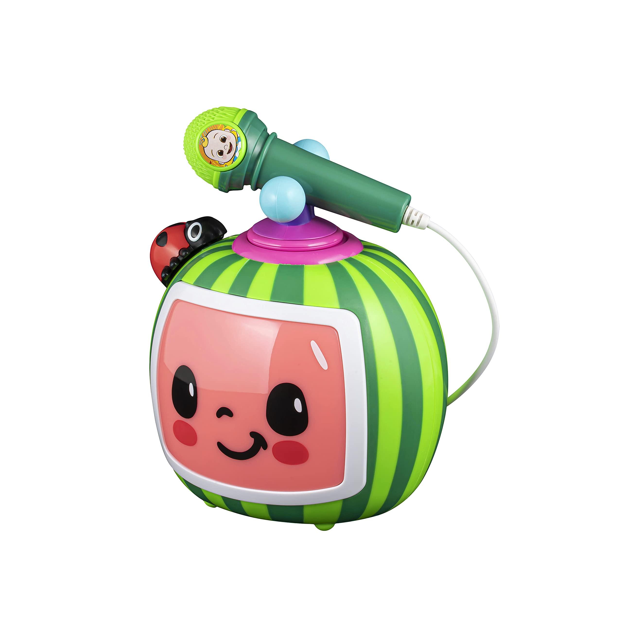 eKids eKids Cocomelon Toy Karaoke Machine for Kids with Microphone and Musical Activators, Includes Night Light with Sleep Sounds and Lullabies for Toddlers