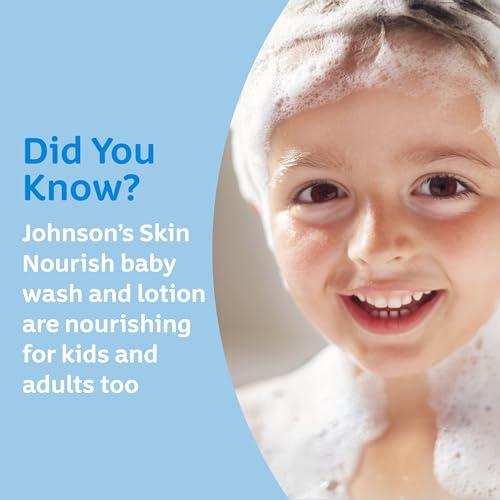 Johnson\'s Baby Johnson's Baby Skin Nourish Moisturizing Baby Lotion for Dry Skin with Shea & Cocoa Butter Scents, Gentle & Lightweight Body Lotion for The Whole Family, Hypoallergenic, Dye-Free, 16.9 fl. oz