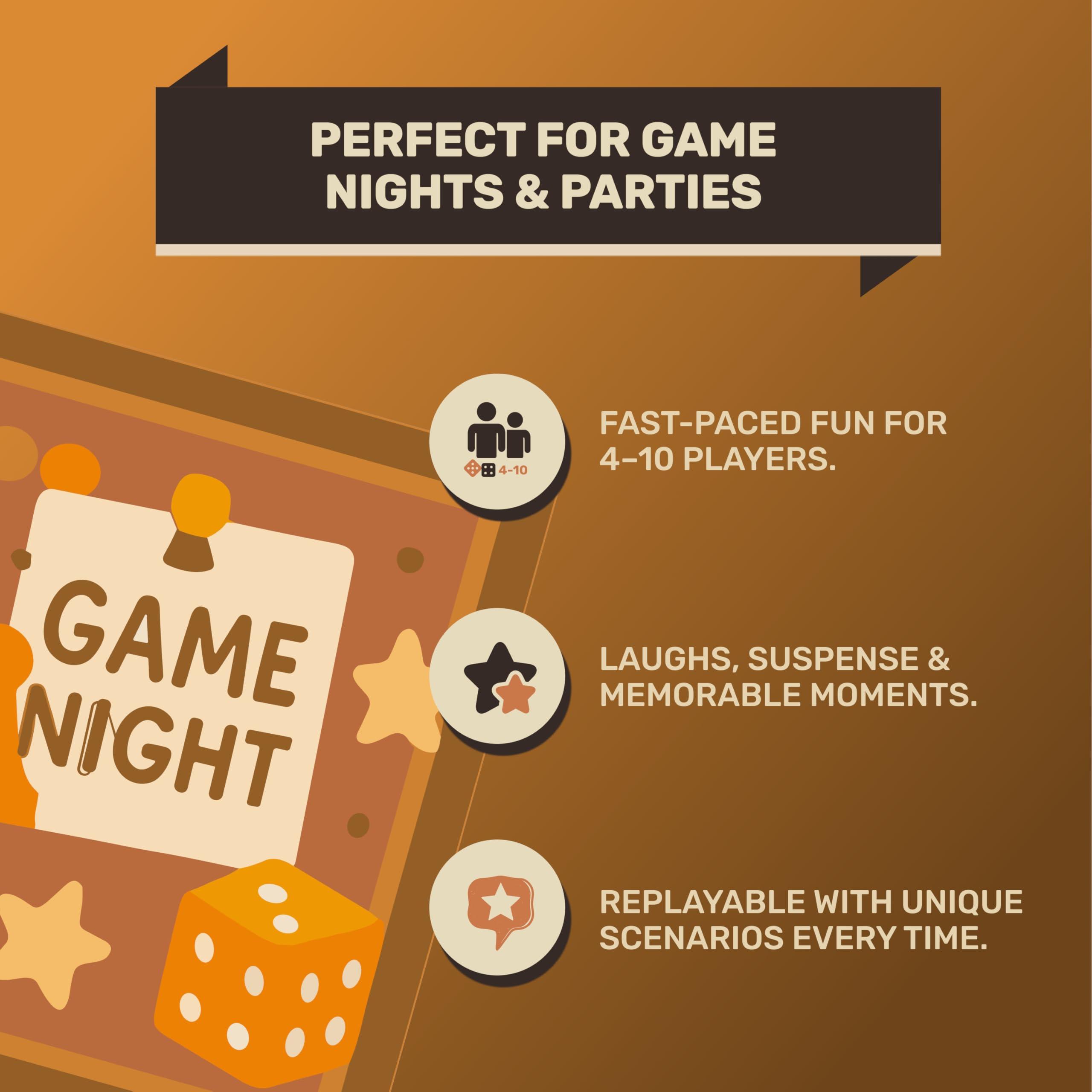 Breaking Games We\'re Doomed! - Apocalypse Survival Board Game - Cooperative Strategy for 4-10 Players - 15-Minute Race to Escape - Ideal for Competitive Game Nights & Group Gatherings