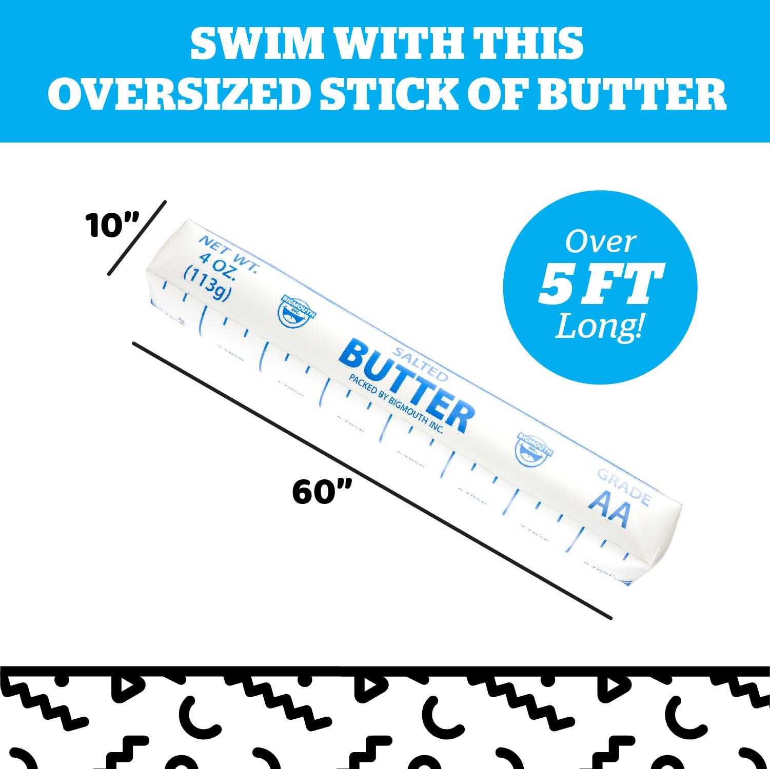 BigMouth BigMouth Inc. Inflatable Butter Noodle, Funny Pool Noodle Floats for Kids & Adults, Ridiculous Pool Party Decor