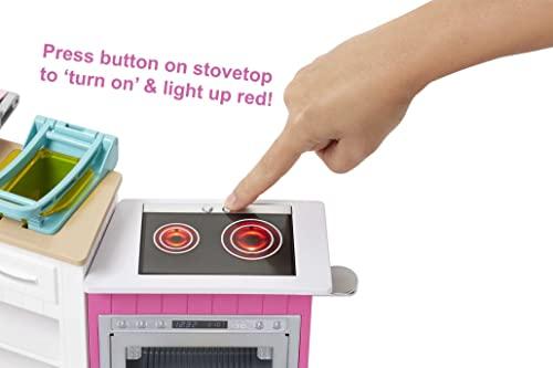 Barbie Barbie Careers Playset, Ultimate Kitchen Set with Blonde Chef Fashion Doll, Food Molds, 5 Dough Colors & 20+ Accessories, Lights & Sounds (Amazon Exclusive)