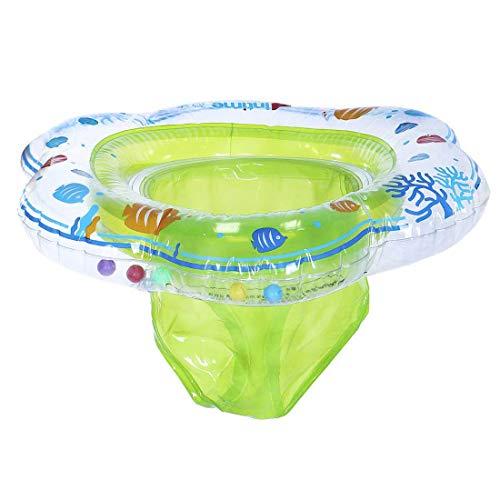 POYLKJGYT Baby Swimming Float Ring,Baby Inflatable Pool Floatie Baby Water Float Infant Swim Pool Rings for Toddler Kid Age 6-48 Months, Bathtub Toys Pool Accessories for Kids Toddlers.Green