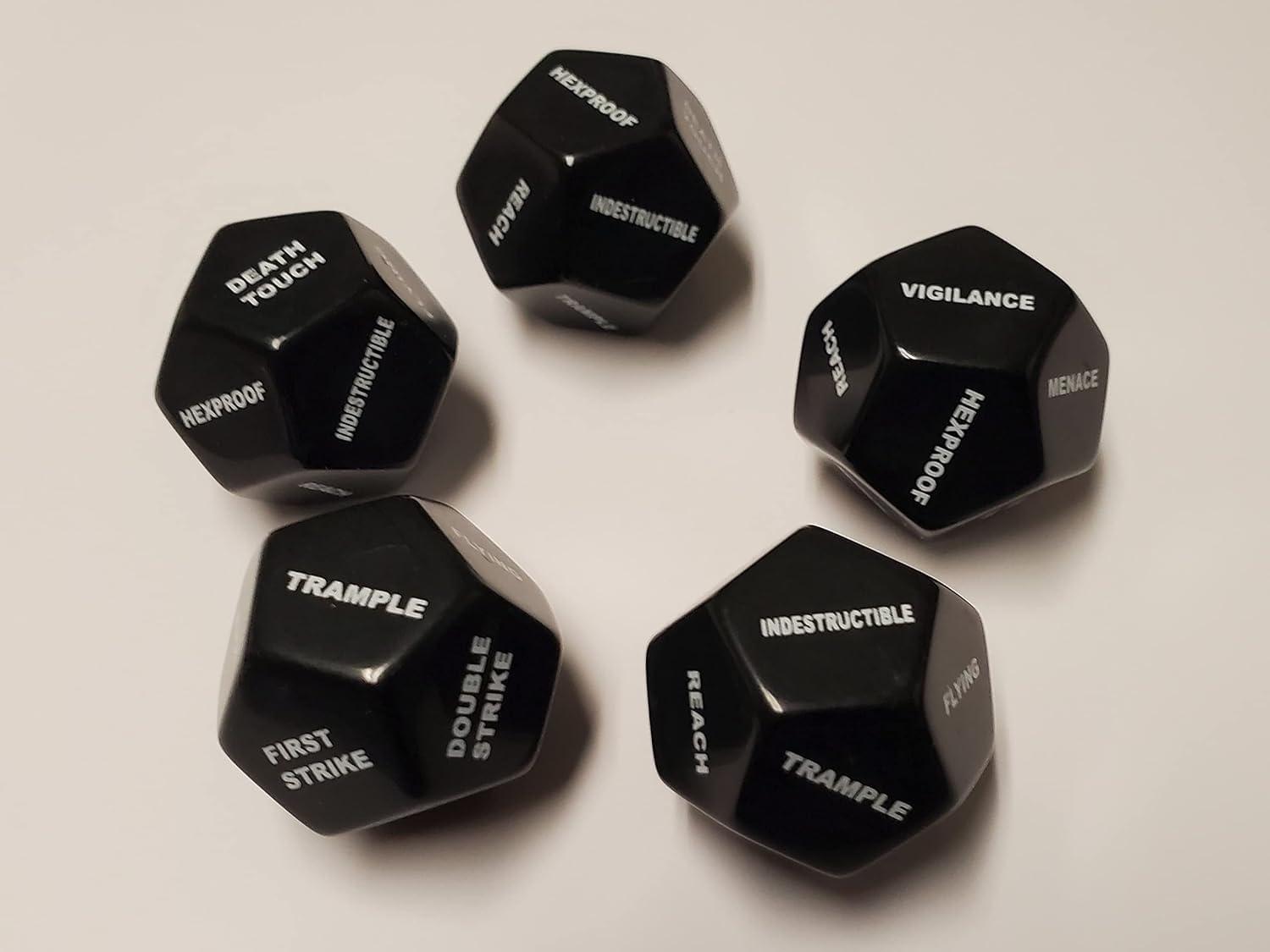 Rook Robot 10x Deluxe 12 Sided Large Keyword & Shield Counters Compatible with Magic: The Gathering MTG CCG