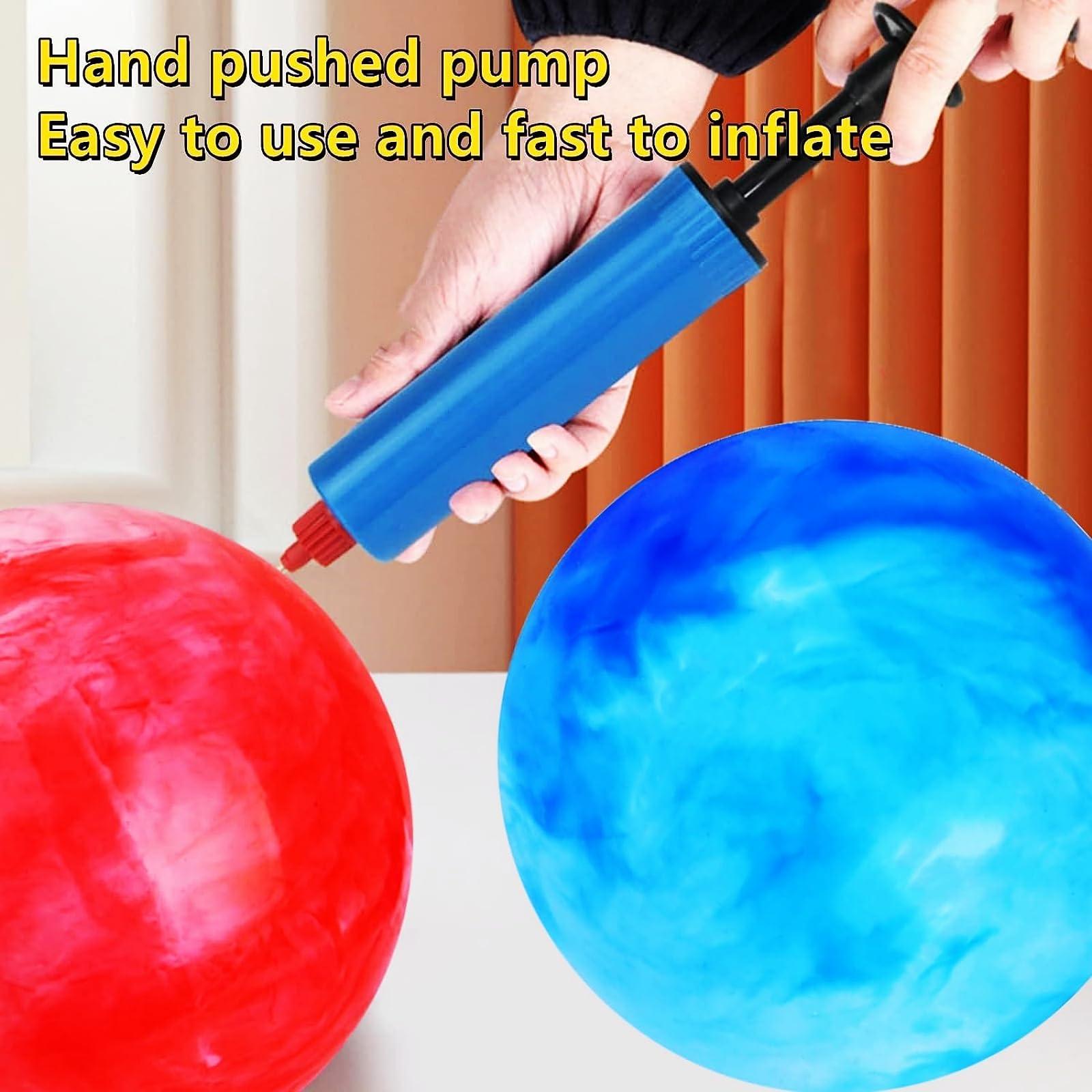 GCQJOQ GCQJOQ 2 Pcs 9 Inch Marbleized Bouncy Balls for Kids Large-Sized Ball Inflatable Rubber Playground Sensory Balls for Beach Pets Indoor Outdoor Kickball Water Balls