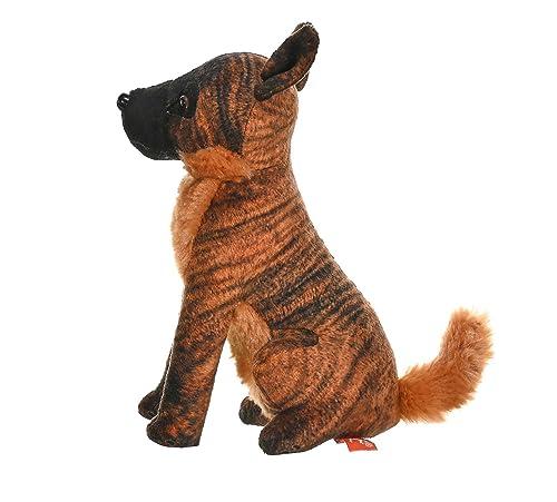 WILD REPUBLIC Wild Republic Rescue Dog, Malinois, Stuffed Animal, with Sound, 5.5 inches, Gift for Kids, Plush Toy, Fill is Spun Recycled Water Bottles