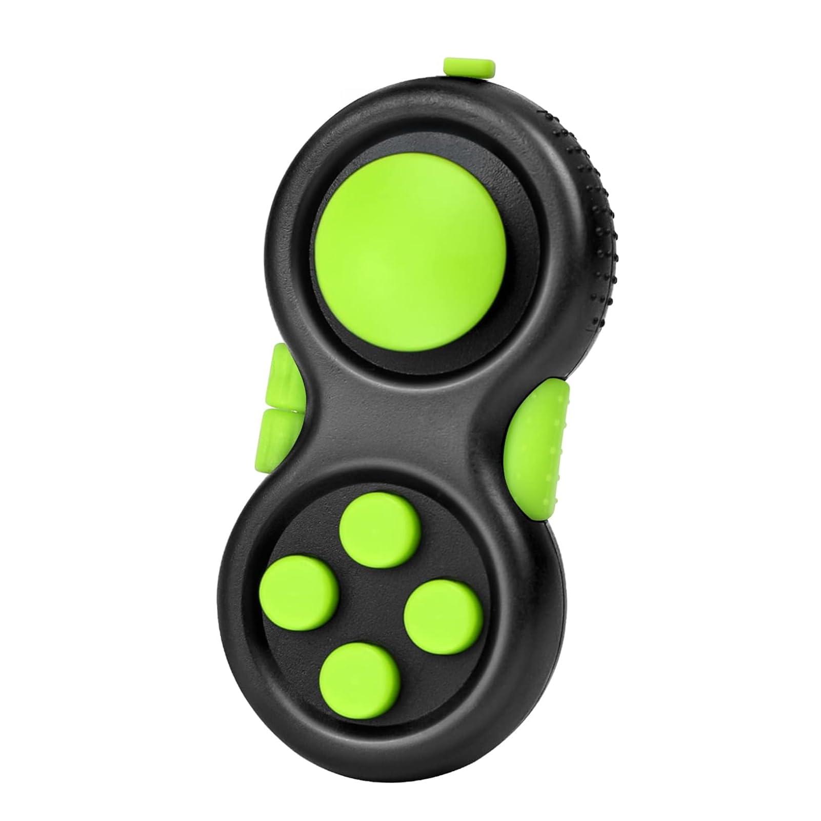 WTYCD WTYCD Original Fidget Toy Game, Rubberized Classical Controller Fidget Concentration Toy with 8-Fidget Functions and Lanyard - Excellent for Relieving Stress and Anxiety(Green)