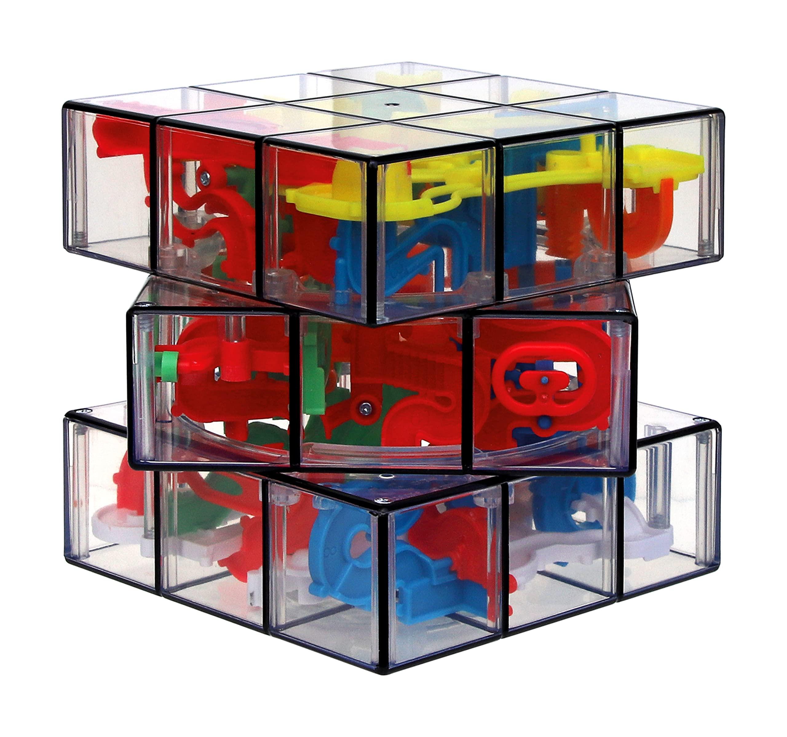 Spin Master Games Rubiks Perplexus Fusion 3x3 Gravity 3D Maze Game Brain Teaser Puzzle Ball | Anxiety Relief Items Cool Stuff | Sensory Toys for Adults & Kids Ages 8+