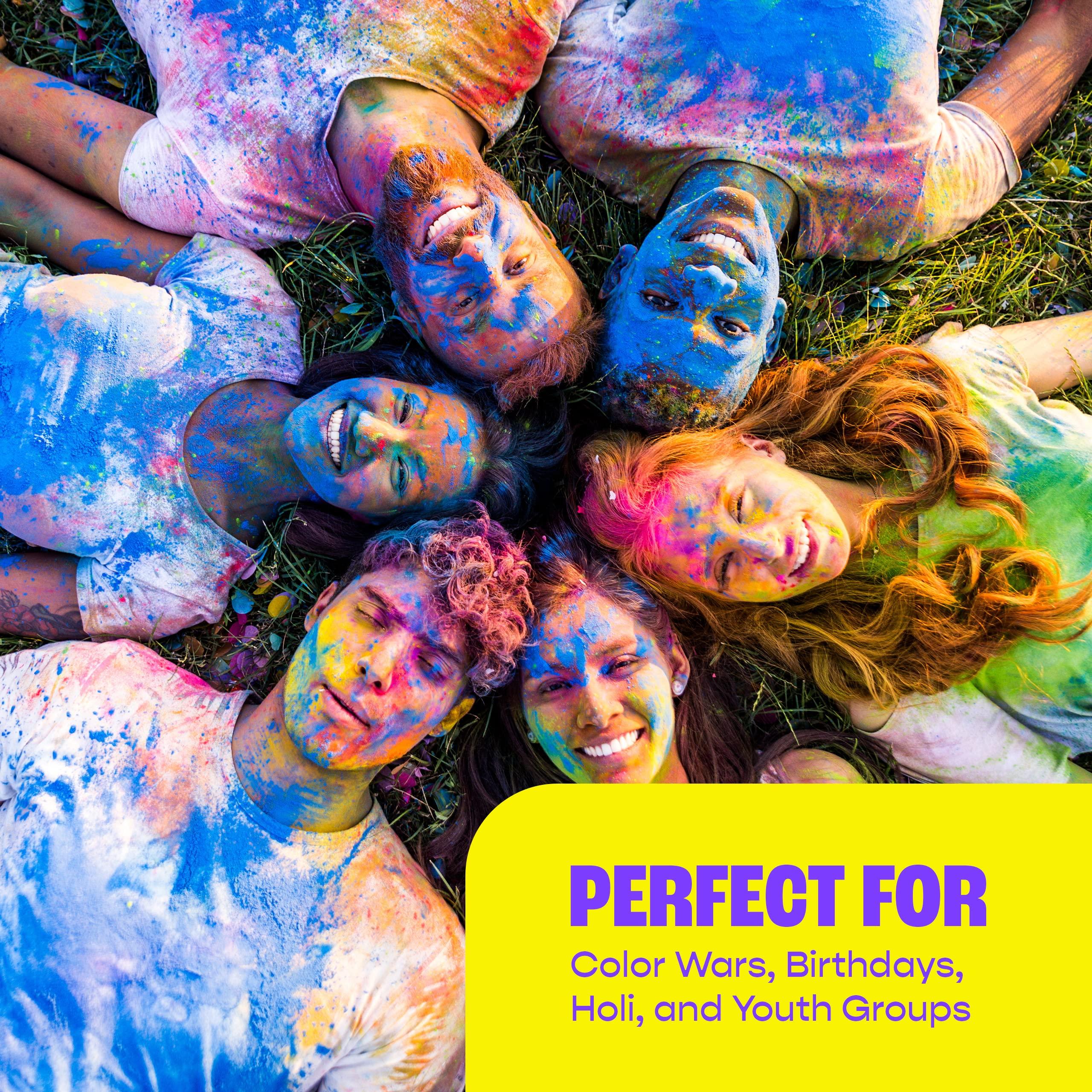 Chameleon Colors Chameleon Colors Original Color Powder Balls - Prefilled & Refillable - Non-Toxic - Great for Color War, Birthday Party, Bachelor Games & Fun Run- 25 Pack - 10 Vibrant Colors - For 20-25 People