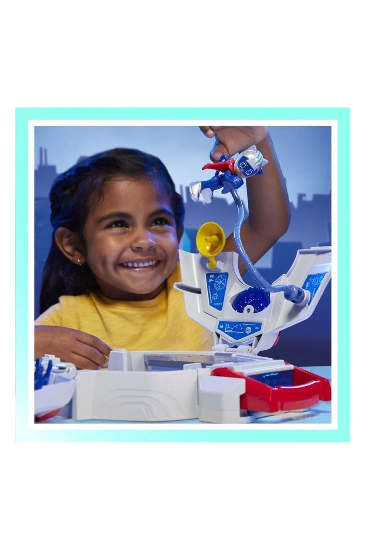 PJ Masks PJ Masks Power Heroes PJ Power Q Playset, Headquarters Set with Car and Figure, Superhero Toys for 3 Year Old Boys and Girls and Up