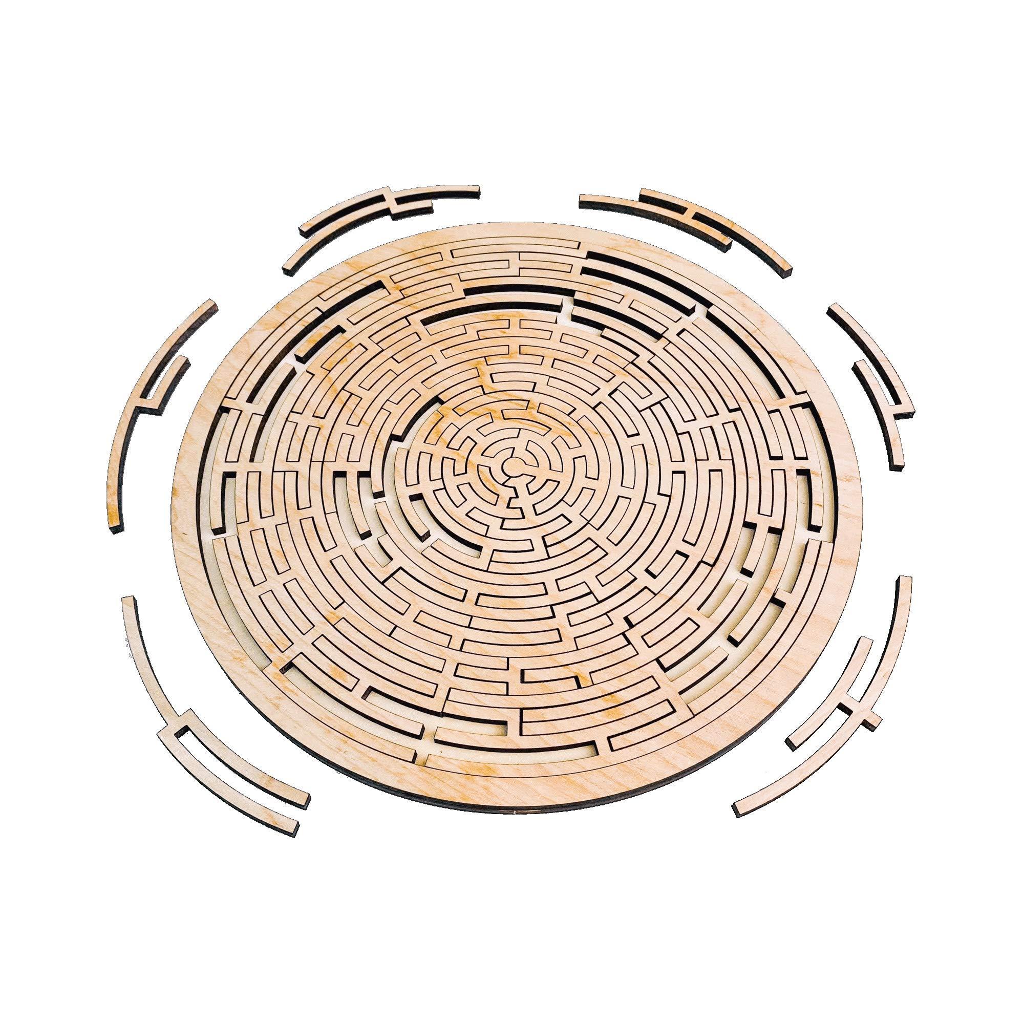 Torched Torched Mind-Bending Continuum Wooden Jigsaw Puzzle, Difficult Hard Tough Puzzles for Adults, 100 Pieces, 11.3” x 11.3”