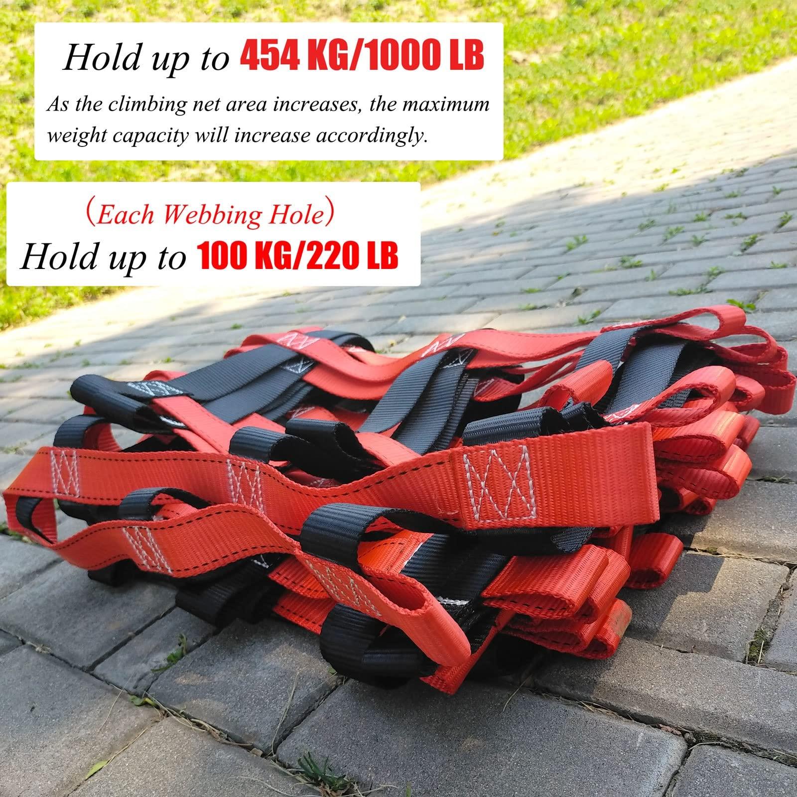 DREAMOSA DREAMOSA Ninja Net Climbing,Cargo Climbing Kids Ladder Outdoor Adults Playground Webbing Balcony Protection Fence Net,for Ninja Slackline, Obstacle Courses,Ninja Warrior Line,Training Equipment