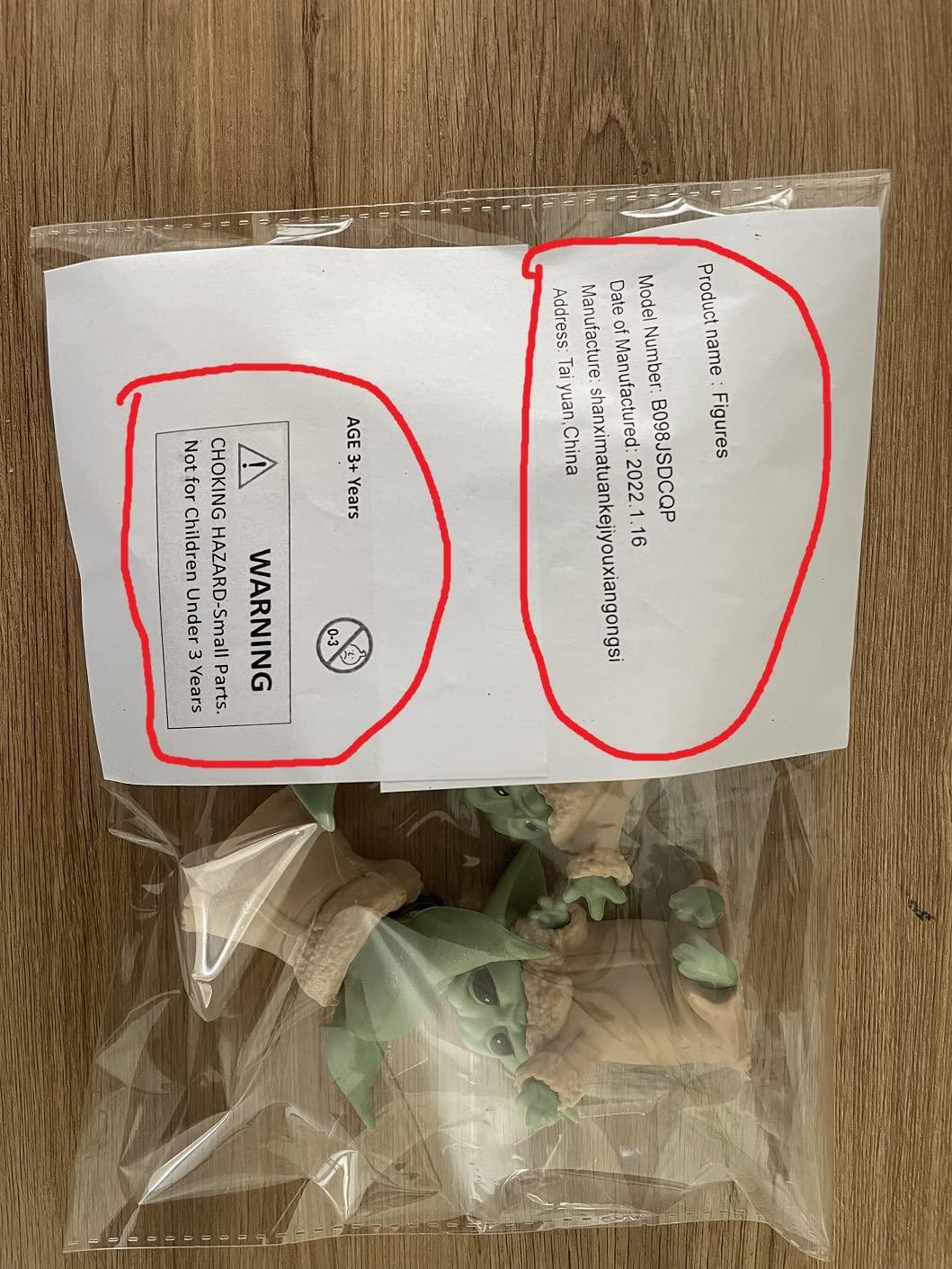 TOBE Outerwear 6Pcs Baby yoda cake toppers Toys set baby yoda party supplies for the baby yoda birthday decorations