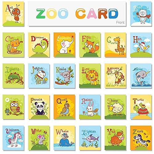 teytoy TEYTOY Baby Toy Zoo Series 26pcs Soft Alphabet Cards with Cloth Bag for Over 0 Years