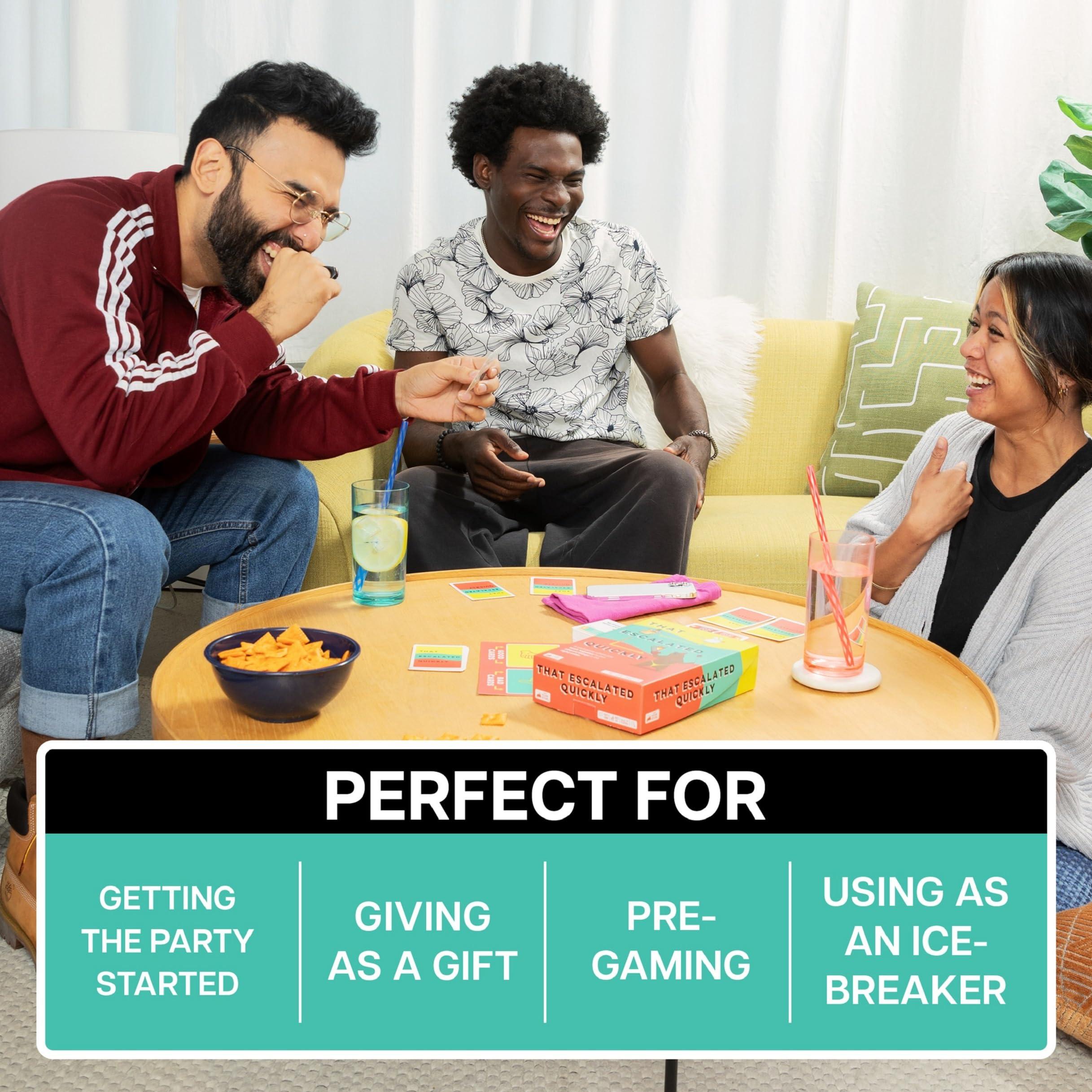 Exploding Kittens LLC Exploding Kittens That Escalated Quickly 2-8 Players - Ages 10+ - 15 Minutes to Play - Hilarious Cooperative Card Game - Ideal for Party, Family Game Night, Adult and Teen