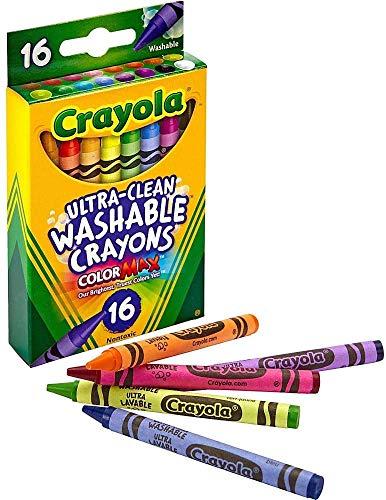 Crayola Crayola Ultra-Clean Washable Crayons (526916), 16 Colors