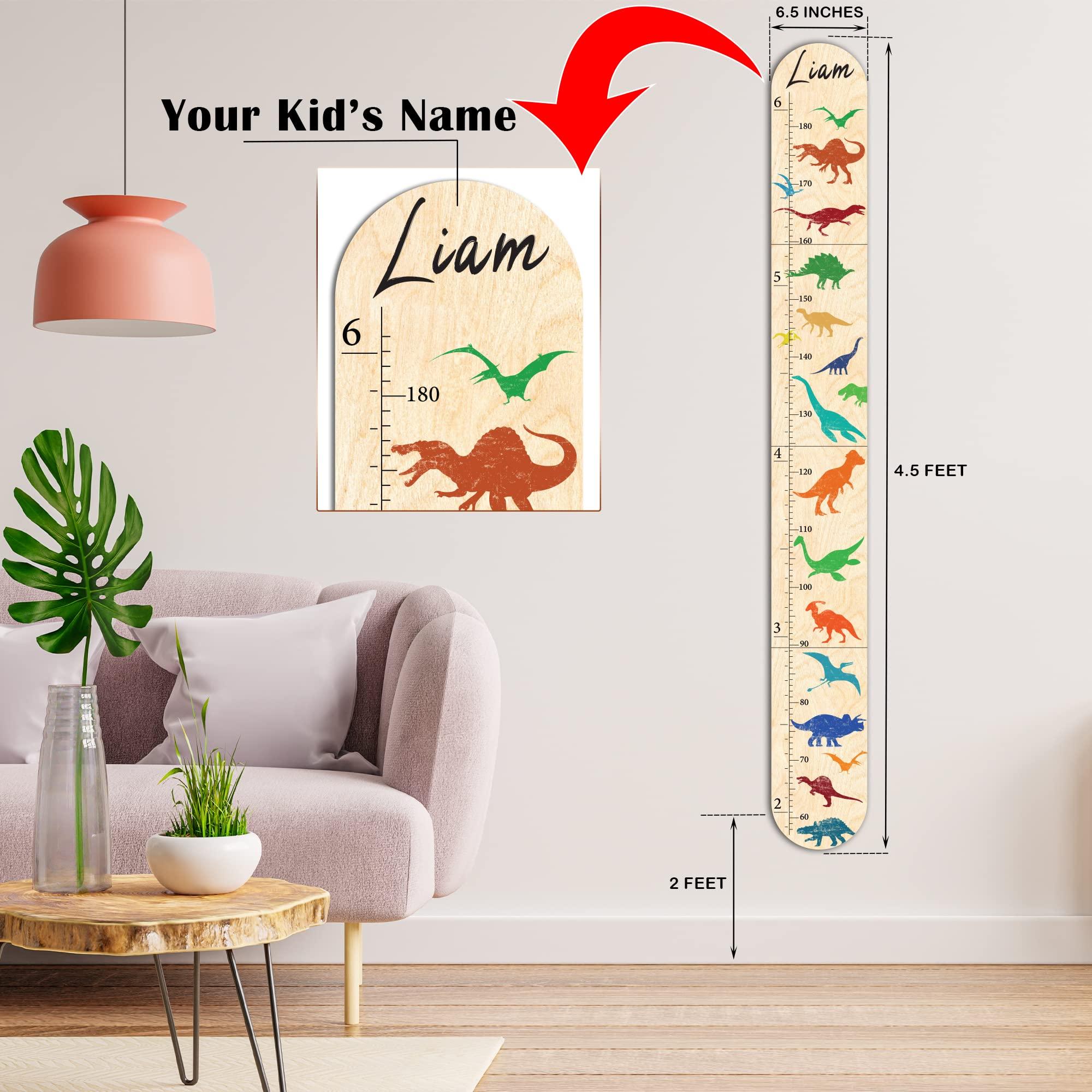 TAINGAVN Custom Growth Chart Boys, Personalized Growth Chart for Baby, Printing Cute Mermaids and Sea Life Measuring for Kids Height, Kids Growth Chart Wall for Boys, Toddler Measuring Chart Wall
