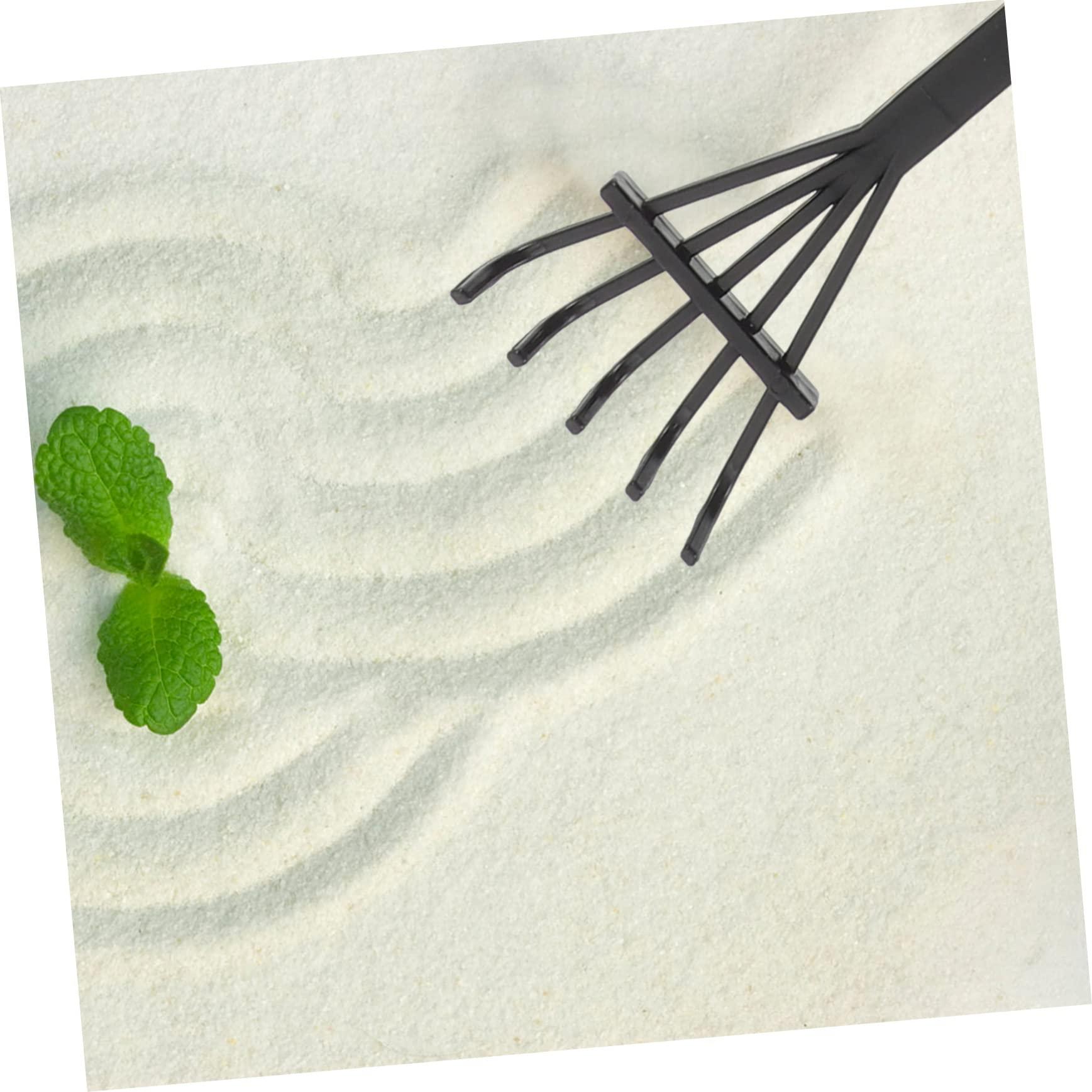 Happyyami Happyyami 36 Pcs Sand Rake Mini Zen Garden Rake Tool Mini Zen Garden for Desk Beach Rake for Sand Zen Garden Tools Mini Sand Tray Miniature Kit Sand Push Rake Plastic Pearlescent Toy Room