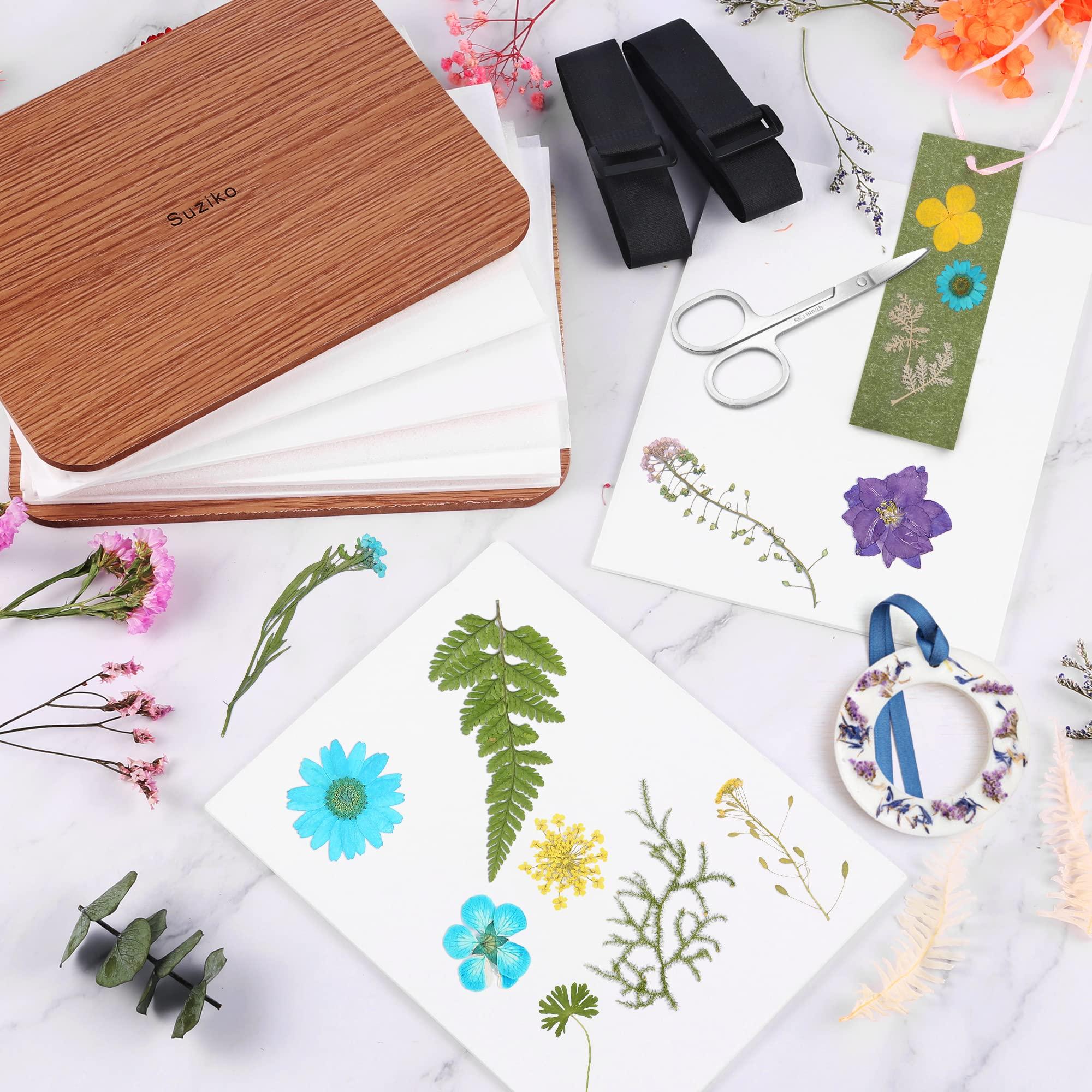Suziko Suziko Professional Flower Press Kit 6 Layers 6.3 x 8.3 inch Flower Press Kit, Brown,Flower Pressing Kit for Adults Kids, Great Gift for Lover