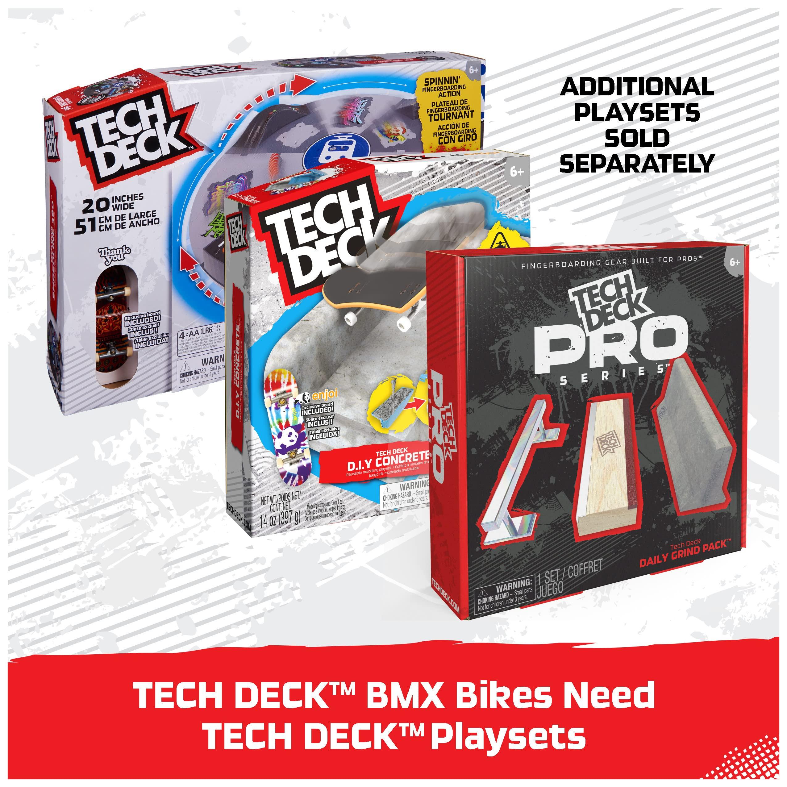 TECH DECK TECH DECK, BMX Finger Bike 3-Pack, Collectible and Customizable Mini BMX Bicycle Toys for Collectors, Kids Toys Ages 6 and Up (Amazon Exclusive)