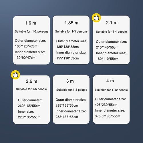 TQQEPOOL Foldable Swimming Pools,Hard Plastic Dog Swimming Pool,Anti-Slip Dog Pool/Pet Pool/Kiddie Pool/Bath Pool for Backyard and Outdoor (Color : Blue, Size : 3m)