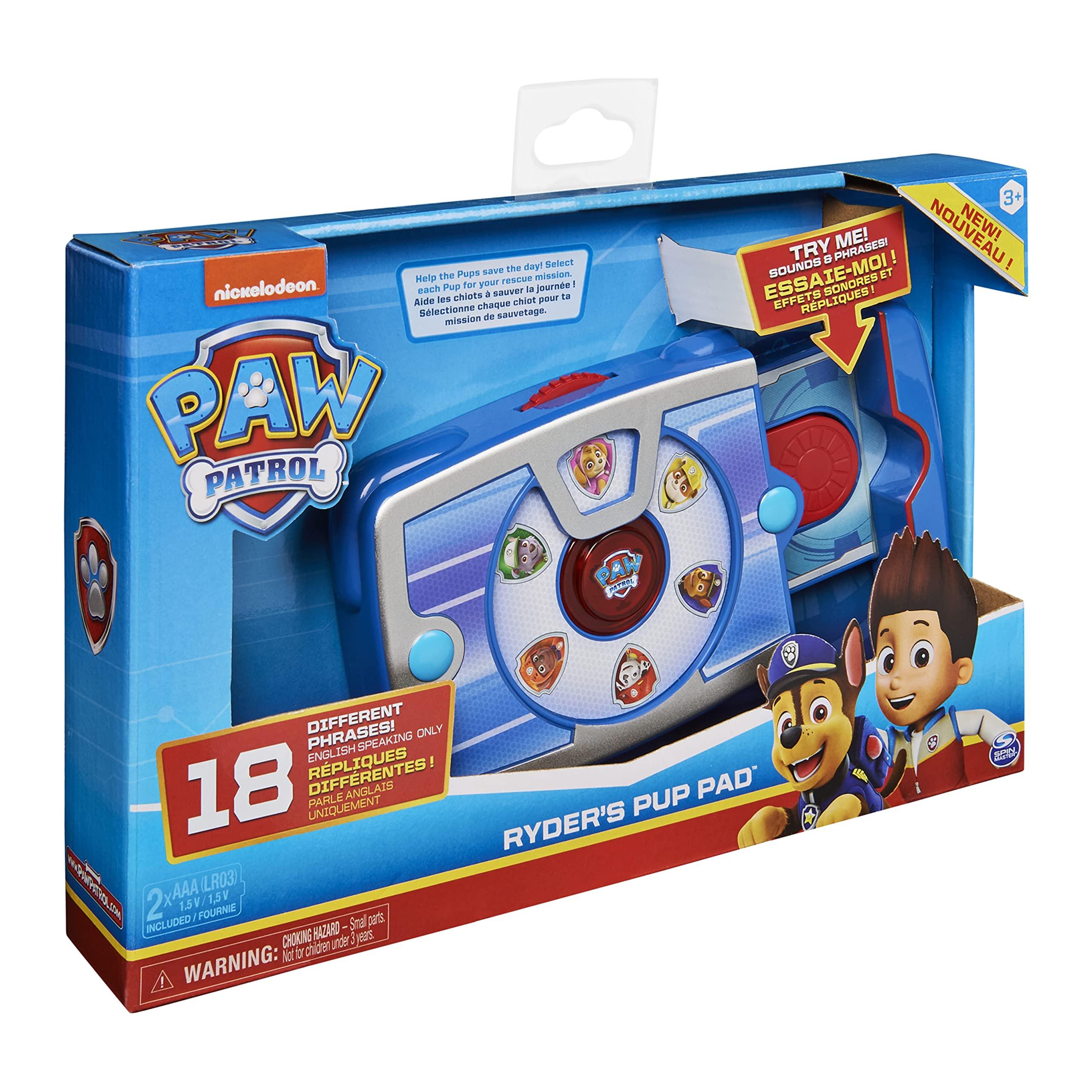 Paw Patrol Paw Patrol, Ryders Interactive Pup Pad with 18 Sounds, for Kids Aged 3 and Up, includes 1 Instruction Sheet