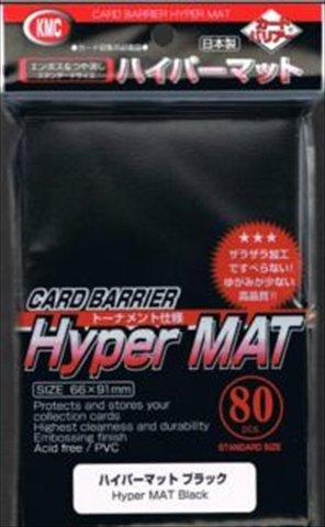 KMC Sleeves KMC Sleeves HM1508 Deck Protectors Hyper Matte Black44; Pack - 80
