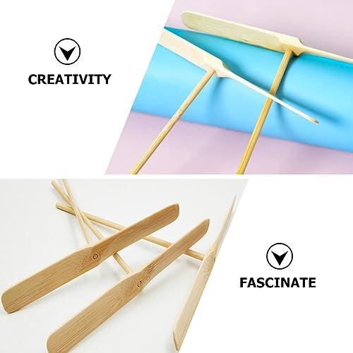 Zerodeko Zerodeko 20pcs Bamboo Dragonfly Kids Playthings Outdoor Flying Toys Party Favors Kids Throw and Catch Toy Exercise Toy Kids Flying Toys Interactive Toys Children Toy Garden Flying Toys