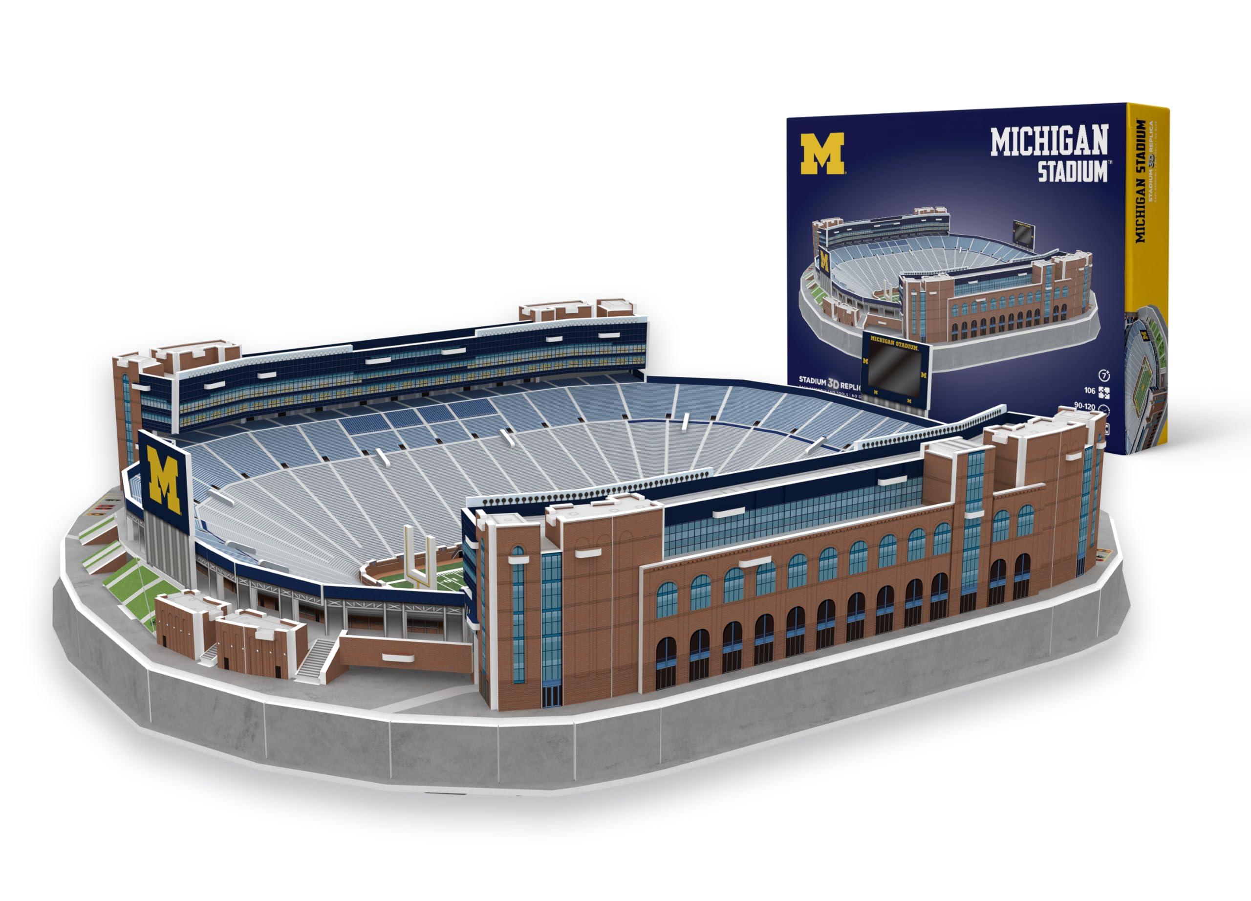 Pro-Lion Pro-Lion 3D Jigsaw Puzzle of Michigan Wolverines Stadium -106 Pieces | Home of Michigan Wolverines | NCAA Football Gifts for Age 7+
