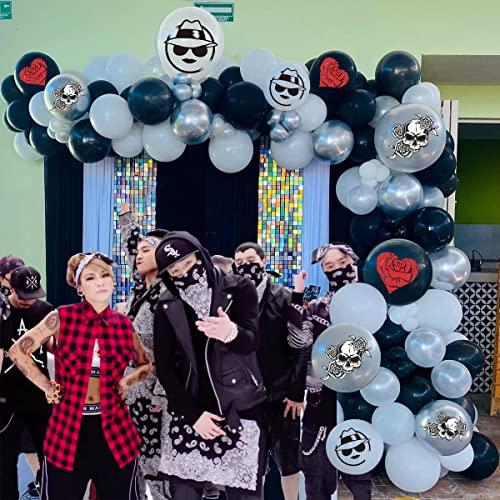 changyi 114 Pcs Cholo Party Balloons Arch Garland Kit Cholo Party Decorations Early 2000s Party Balloons Old School Party Decoration for Cholo Theme Birthday Party Supplies