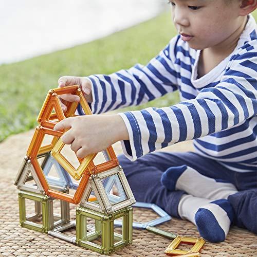 Guidecraft Guidecraft PowerClix Frames Natural - 74 Piece Set: Magnetic Construction Building Kit for Creative Open-Ended Play, STEM Learning & Educational Toys for Children