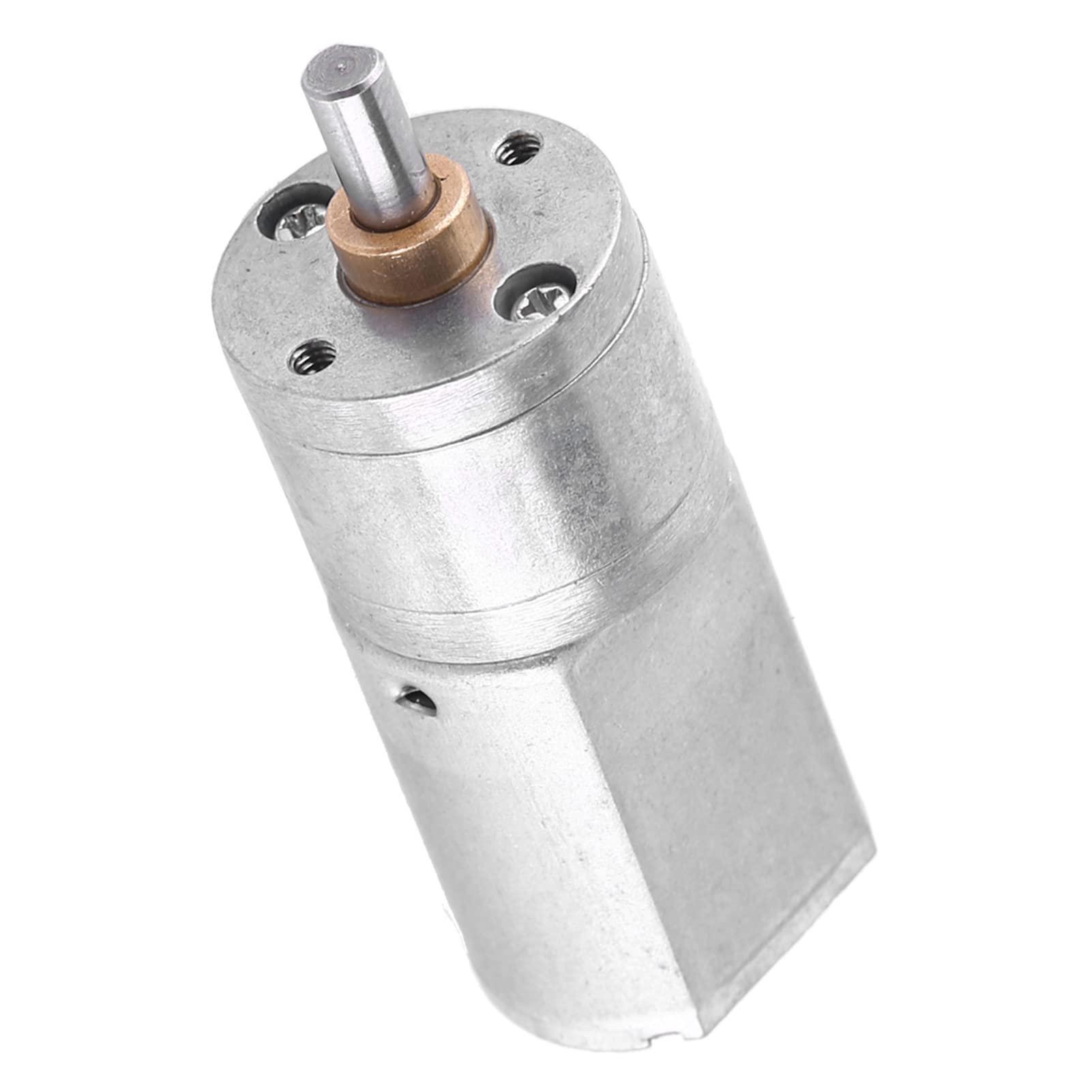 flexman DC 12V Gear Motor, High Torque Less Noise Electric Gear Reduction Motor for Reduce Speed in a Series of Gears Outer Diameter 20MM(12V 15RPM)