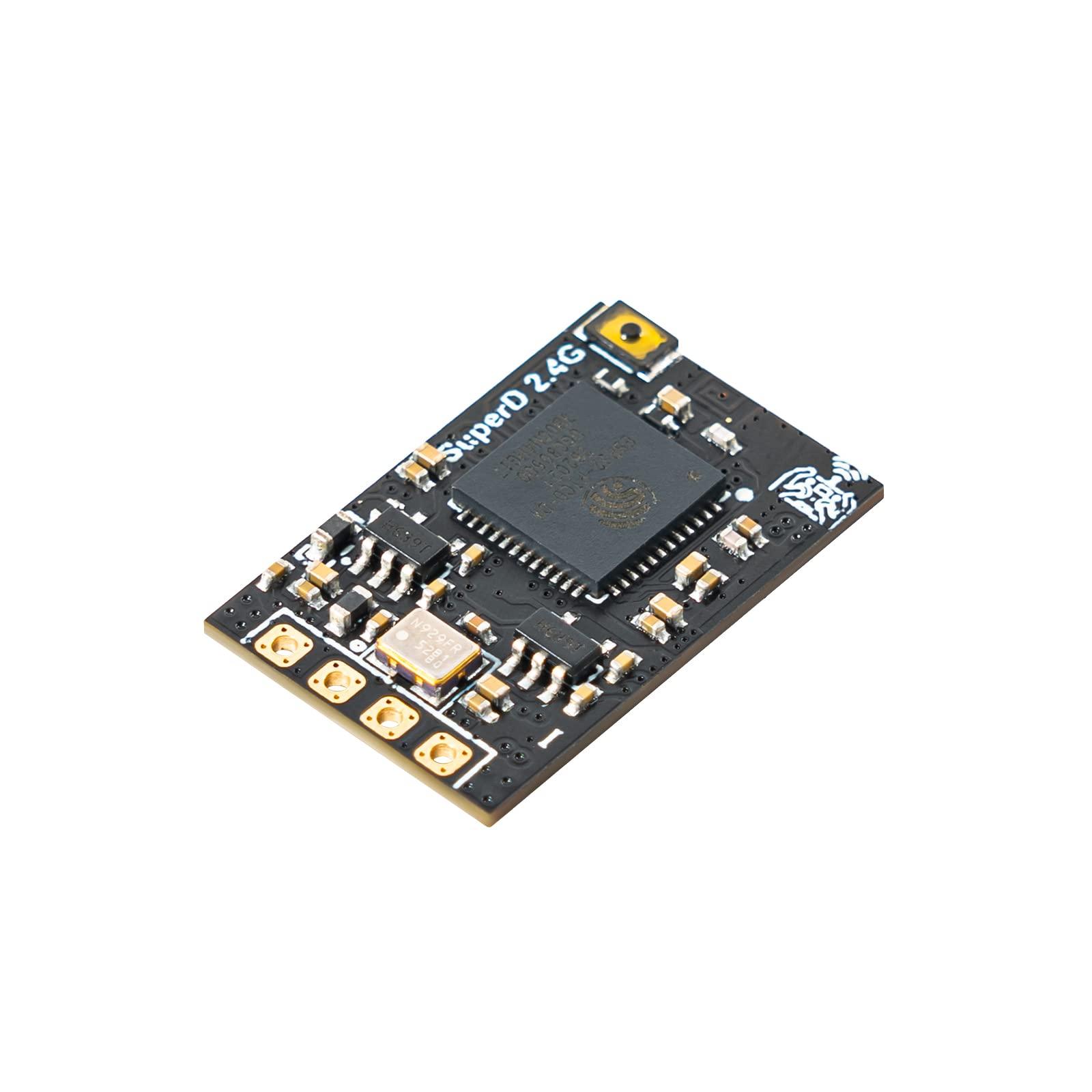 BETAFPV BETAFPV SuperD ExpressLRS 2.4GHz V3.0 Diversity Receiver with Two Antennas TXCO Tech Long Range Performance Support CRSF Protocol Compatible with FPV Drone Freestyle and Fixed-Wing Aircraft