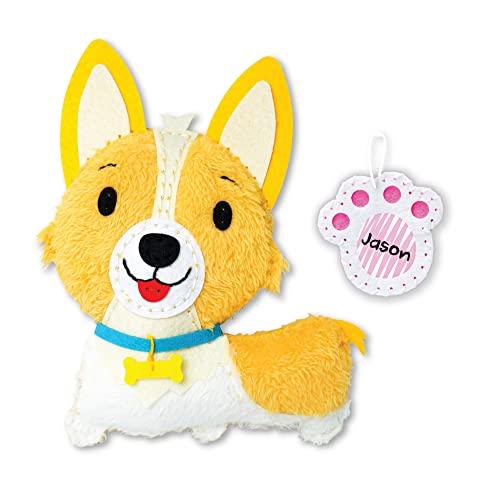 C.S.KIDS C.S. Kids Magic World DIY Personalised Sewing Kit - My Sewing Pals (Puppy/Bunny/Kitten)|Arts & Crafts Gifts | Educational Sewing Kit for Kids | Sew Your Own (Safety Needle & Instruction Included)