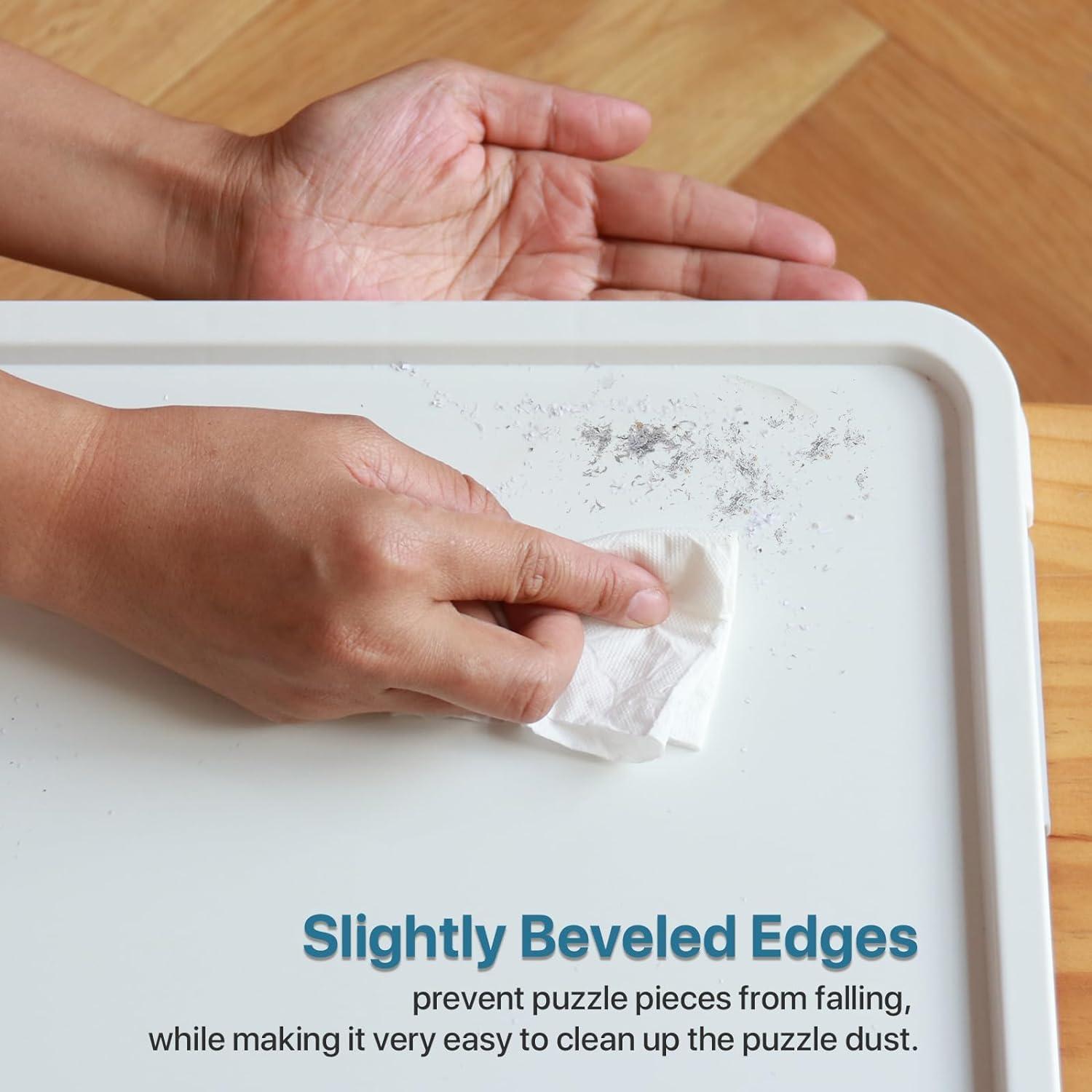 Playboda Playboda 1500 Pieces Rotating Plastic Puzzle Board with Drawers and Cover, 35"x27" Portable Spinning Jigsaw Puzzle Table for Adults, Upgraded Lazy Susan, Ideal Gift for Mum